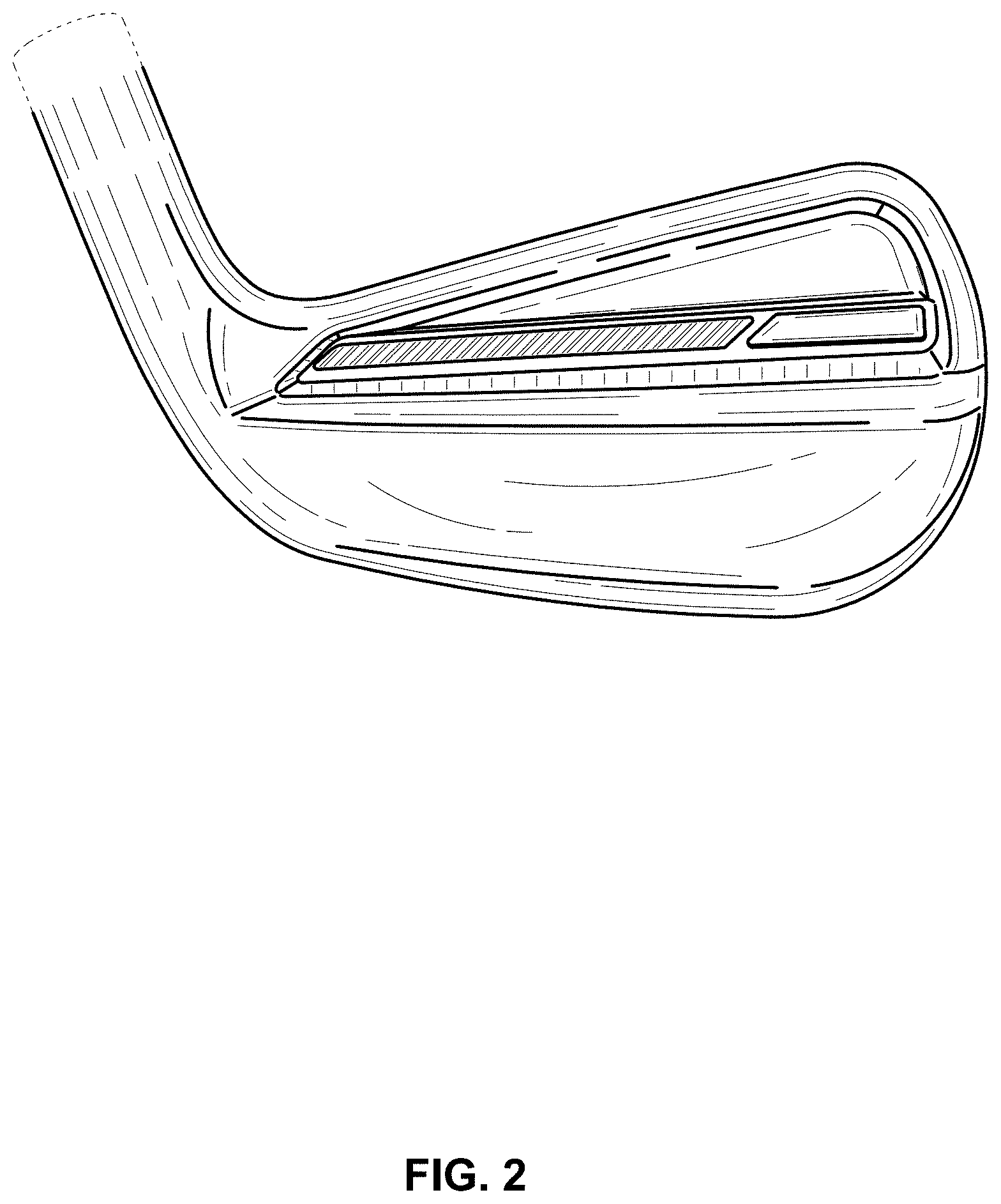 Patent USD1000558 Figure 2 – Iron golf club head