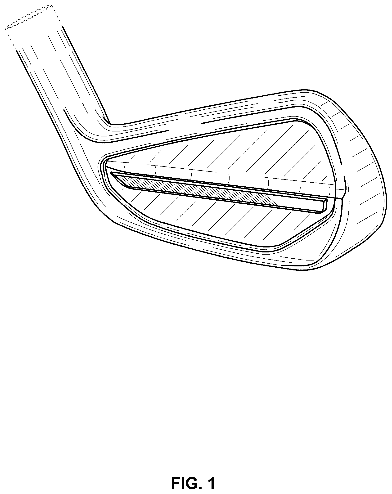 Patent USD1000559 Figure 1 – Iron golf club head