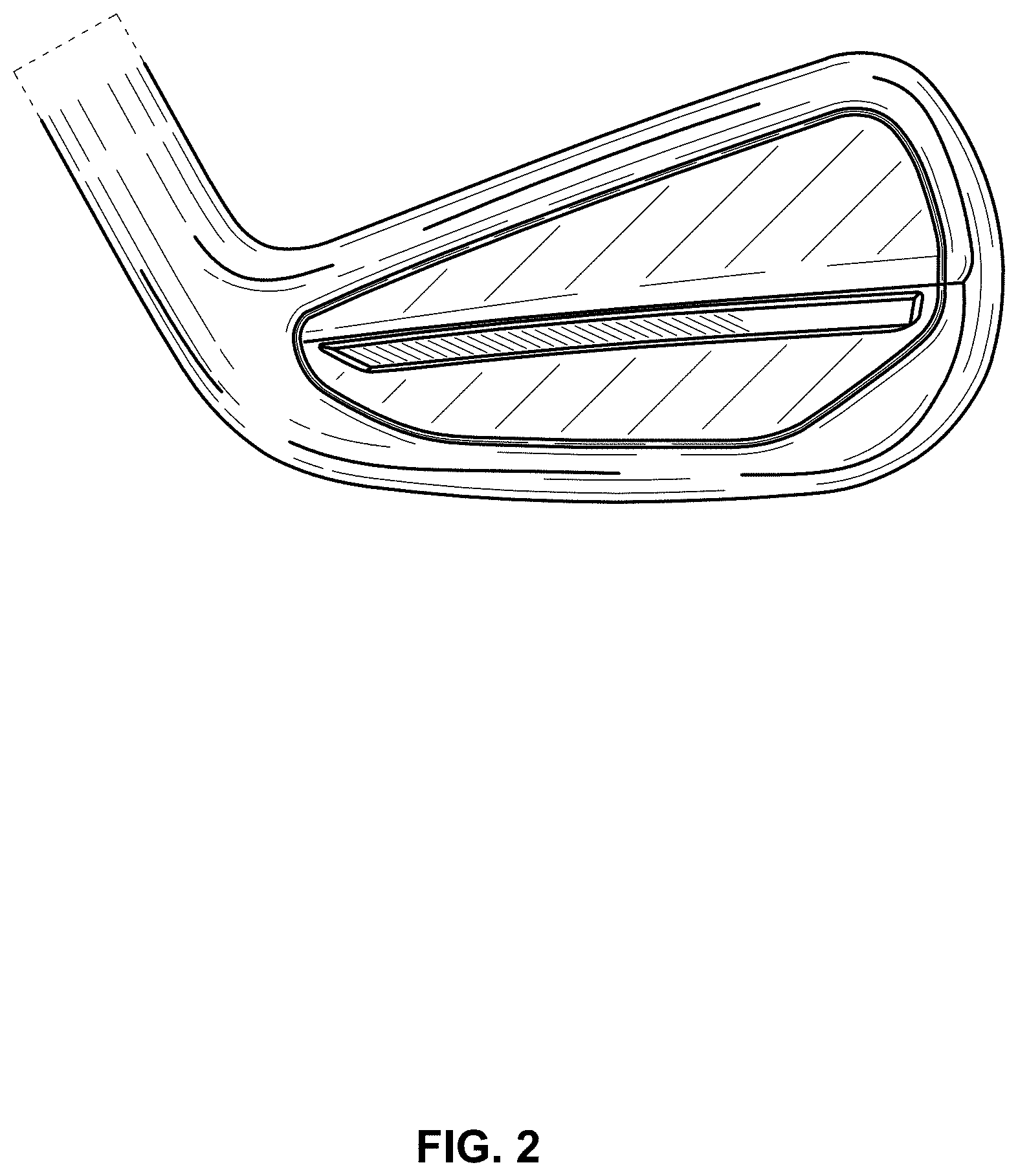 Patent USD1000559 Figure 2 – Iron golf club head