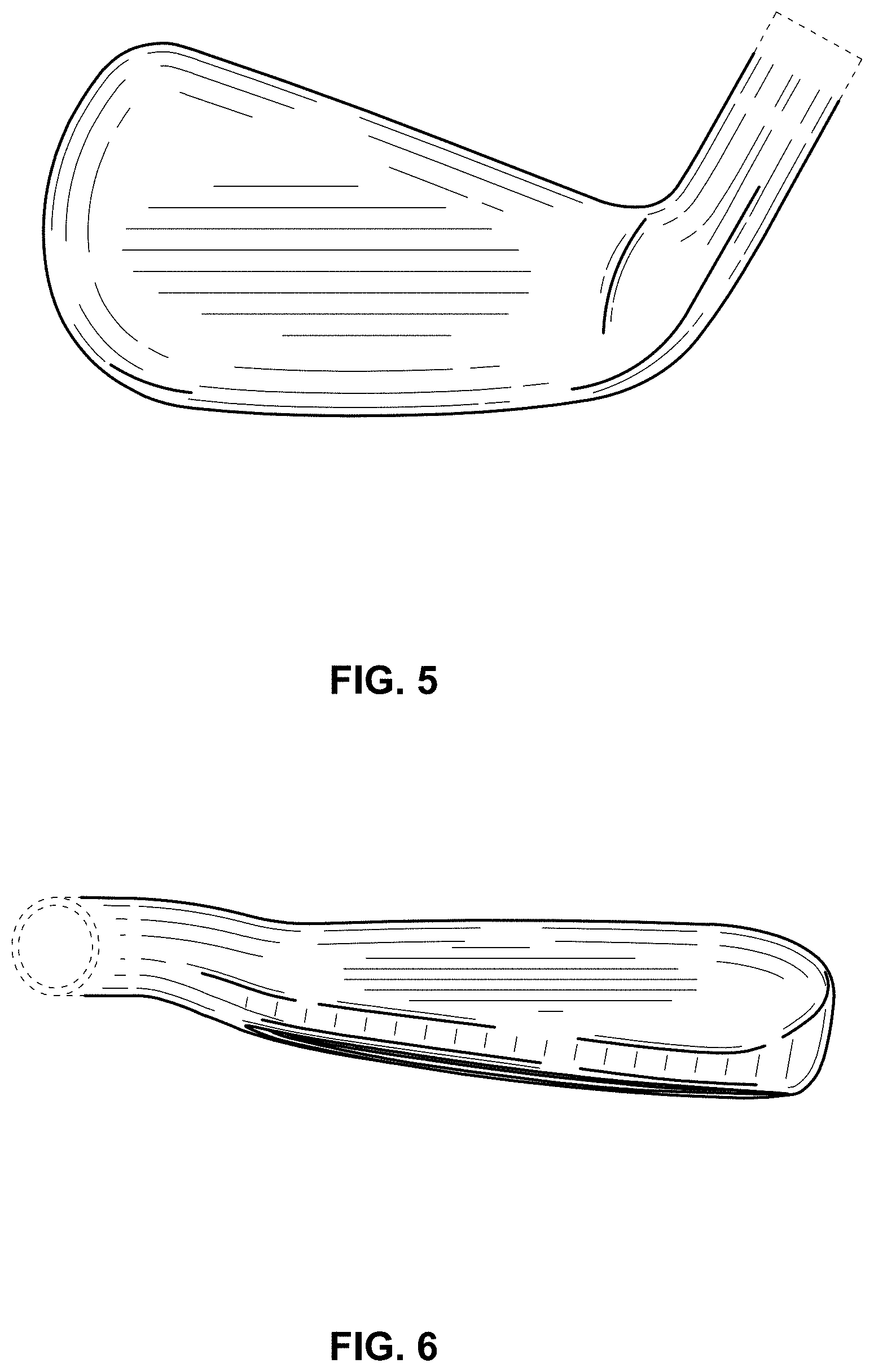 Patent USD1000559 Figure 4 – Iron golf club head