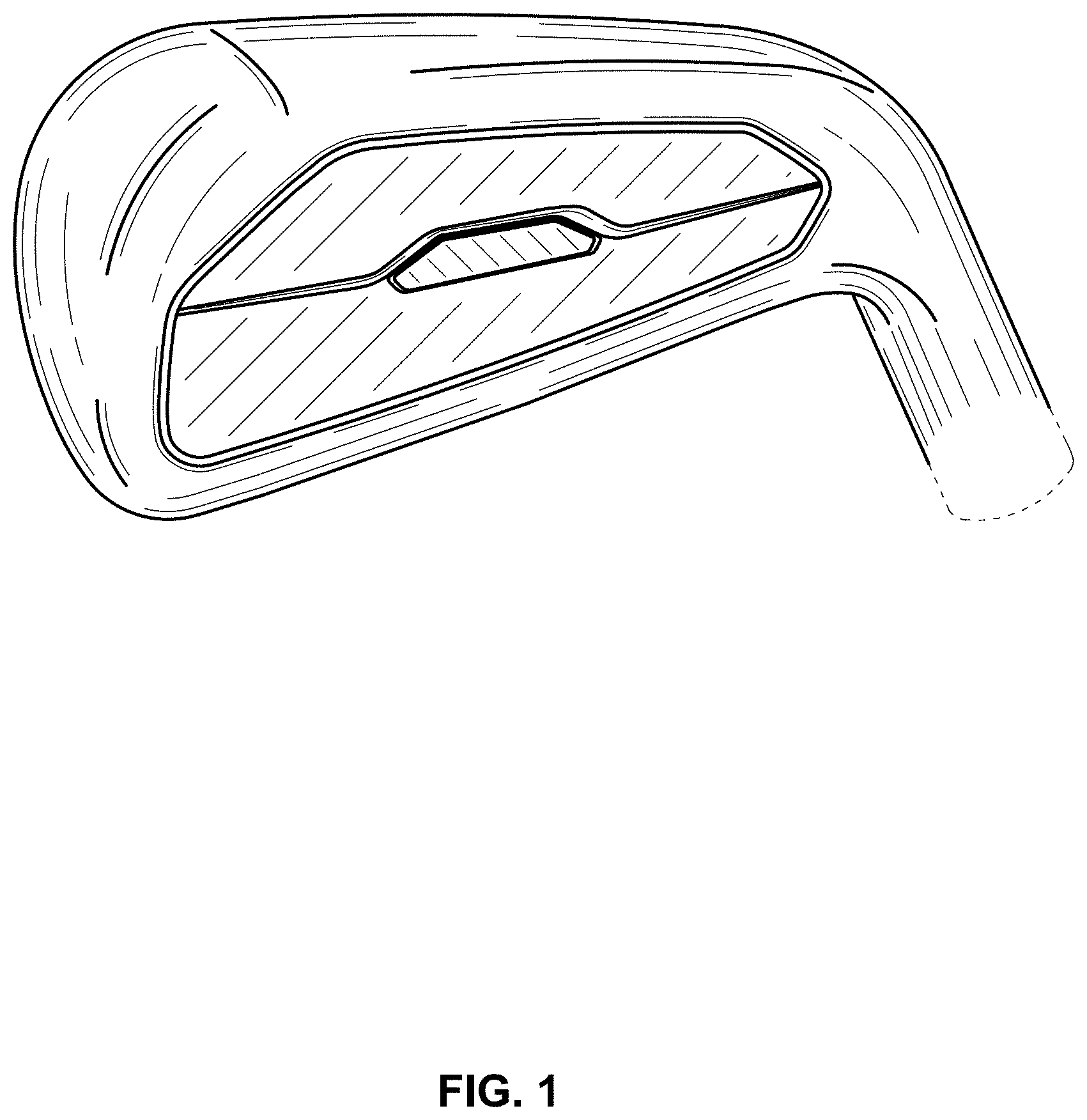 Patent USD1000560 Figure 1 – Iron golf club head
