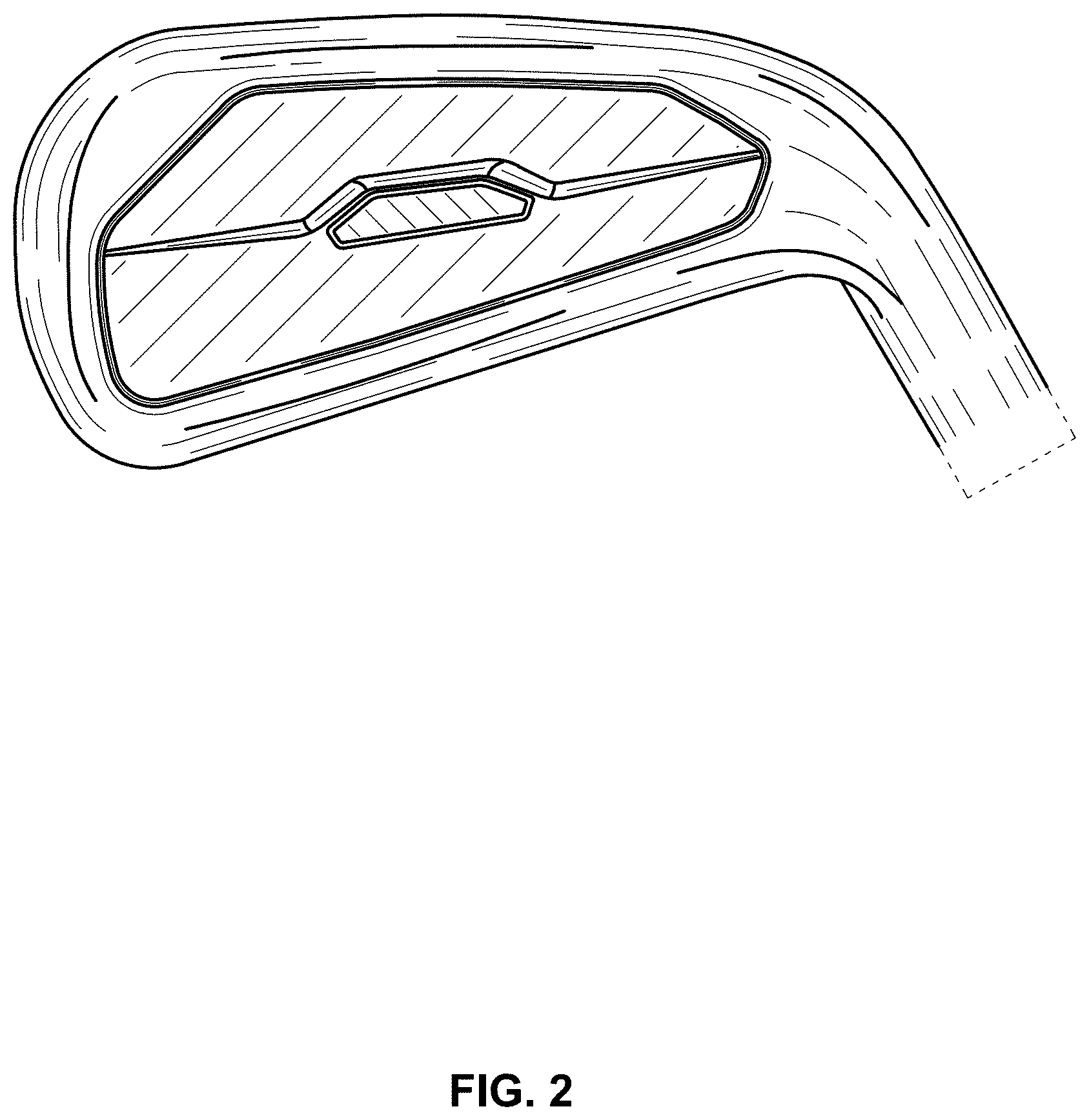 Patent USD1000560 Figure 2 – Iron golf club head