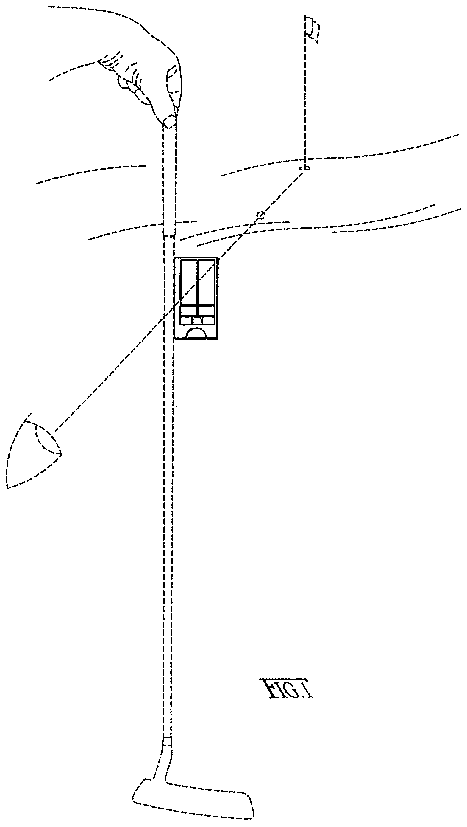 Patent USD1000564 Figure 1 – Sighting apparatus for golf