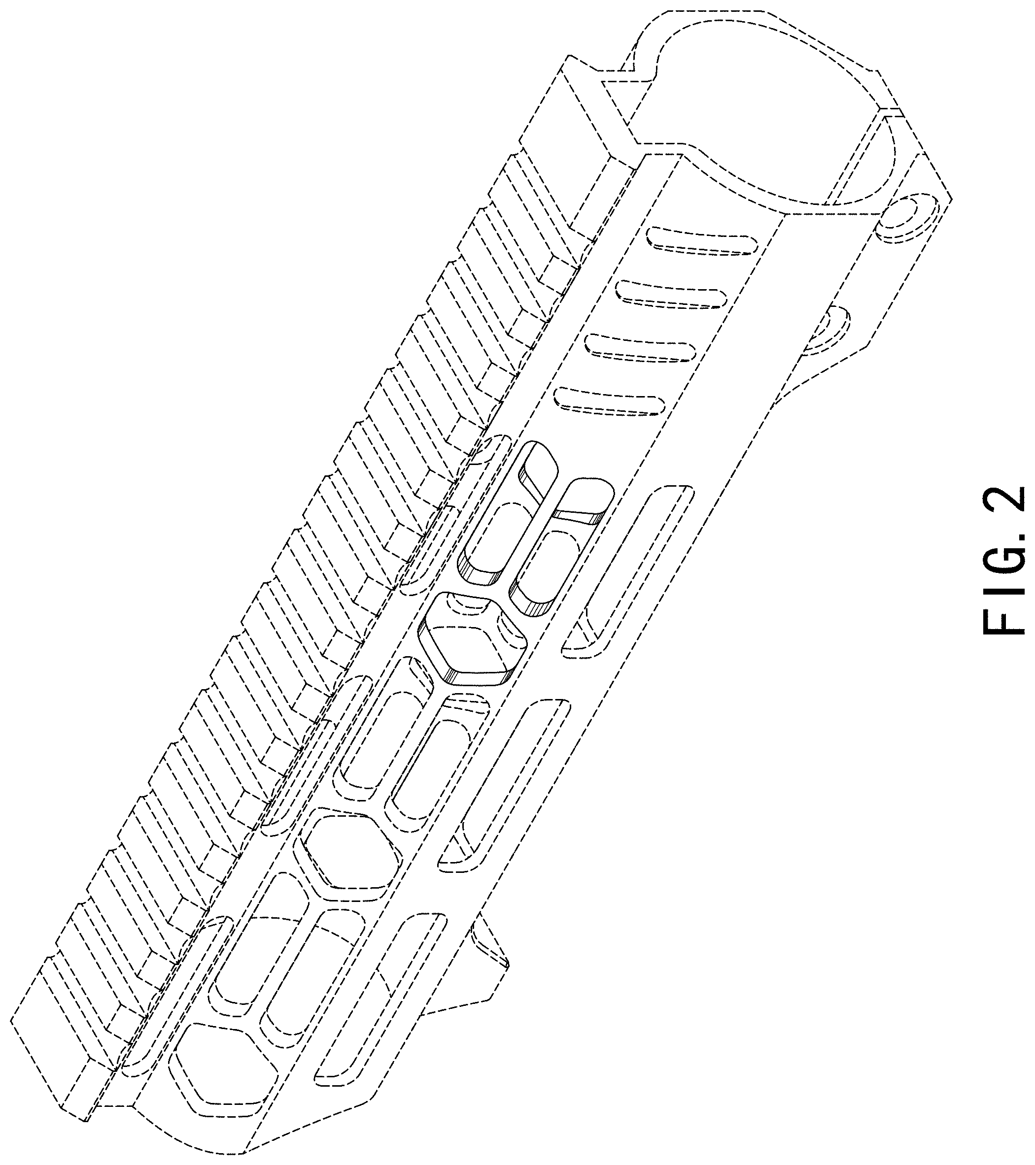 Patent USD1000573 Figure 2 – Firearm handguard