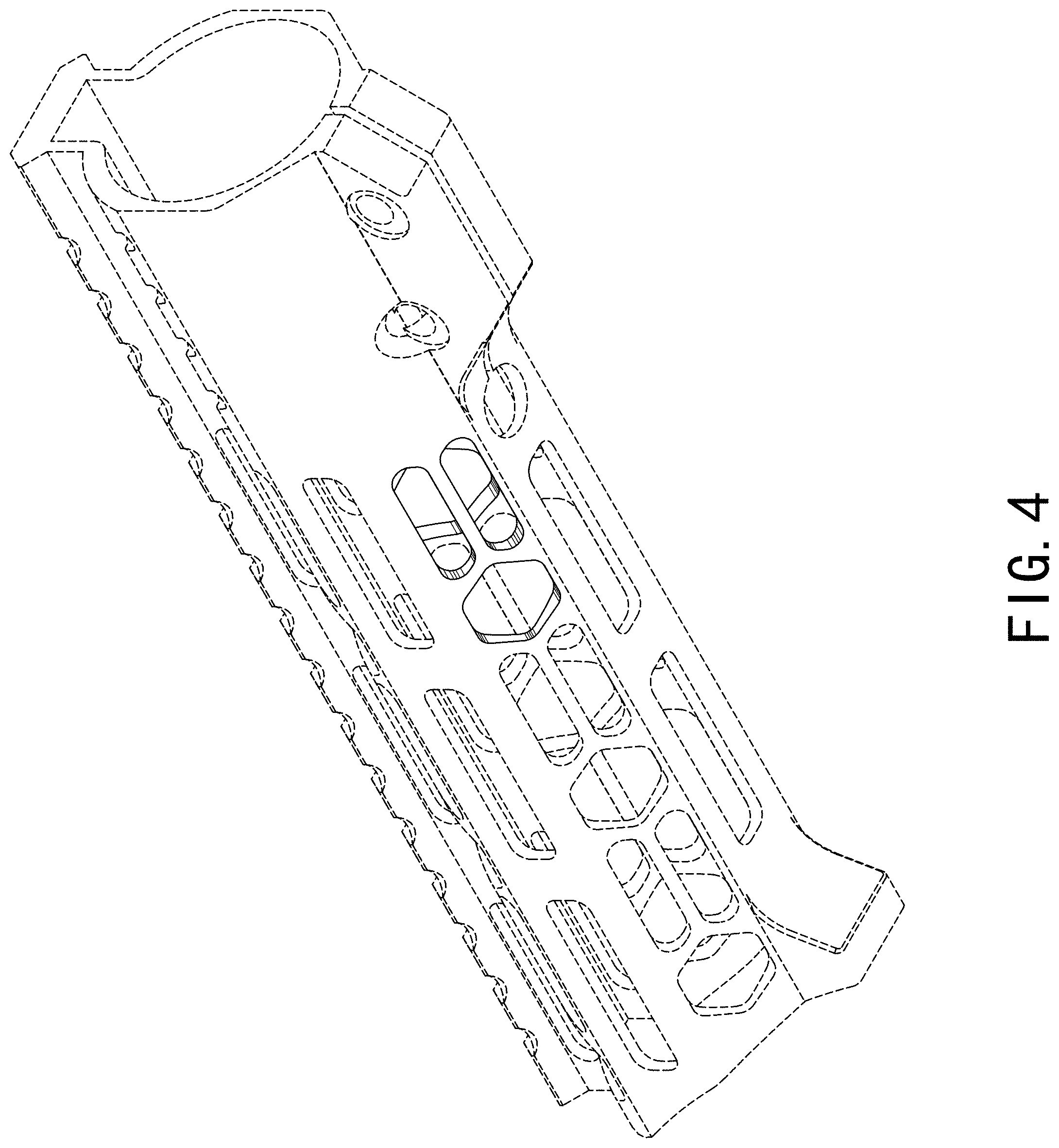 Patent USD1000573 Figure 4 – Firearm handguard