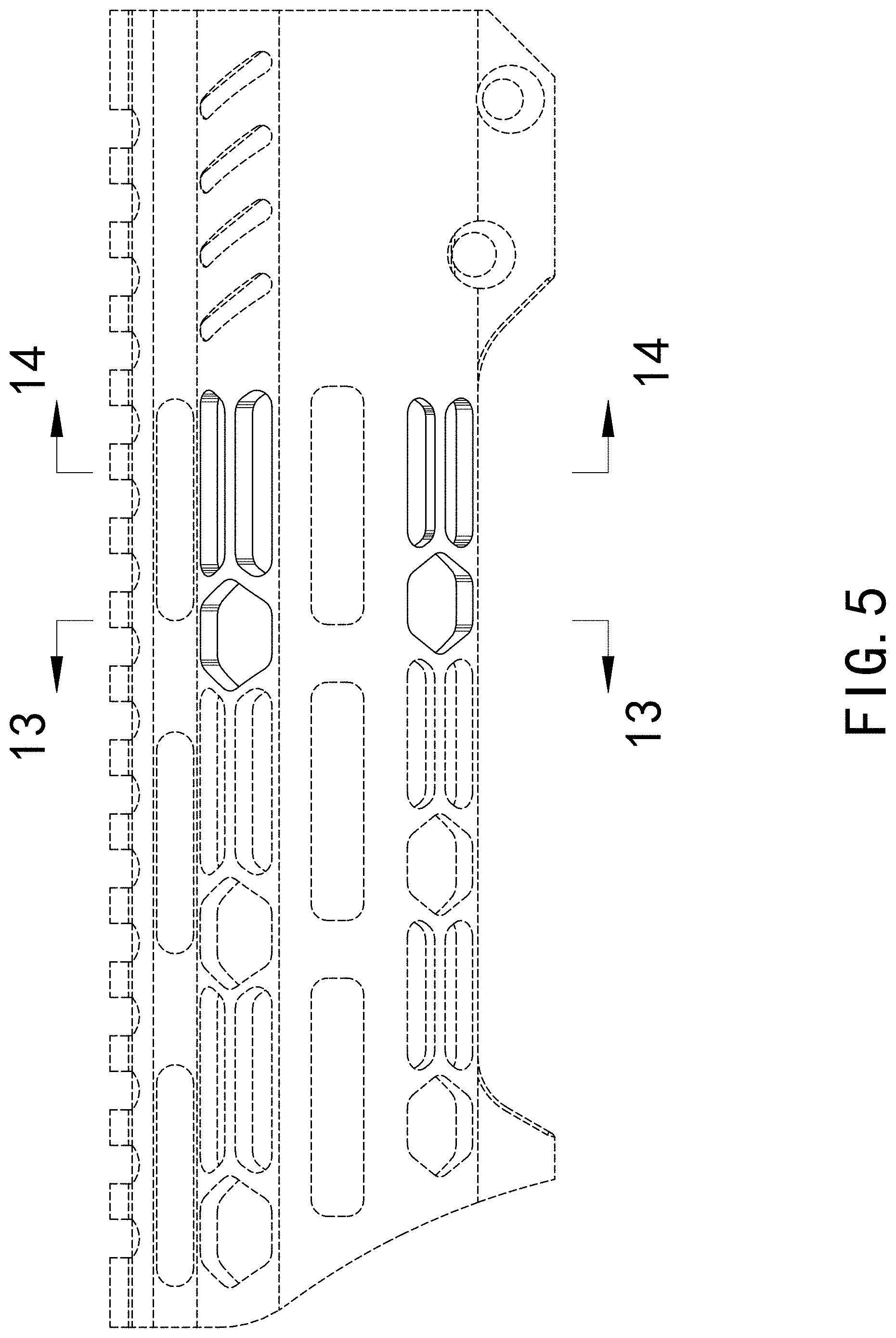 Patent USD1000573 Figure 5 – Firearm handguard