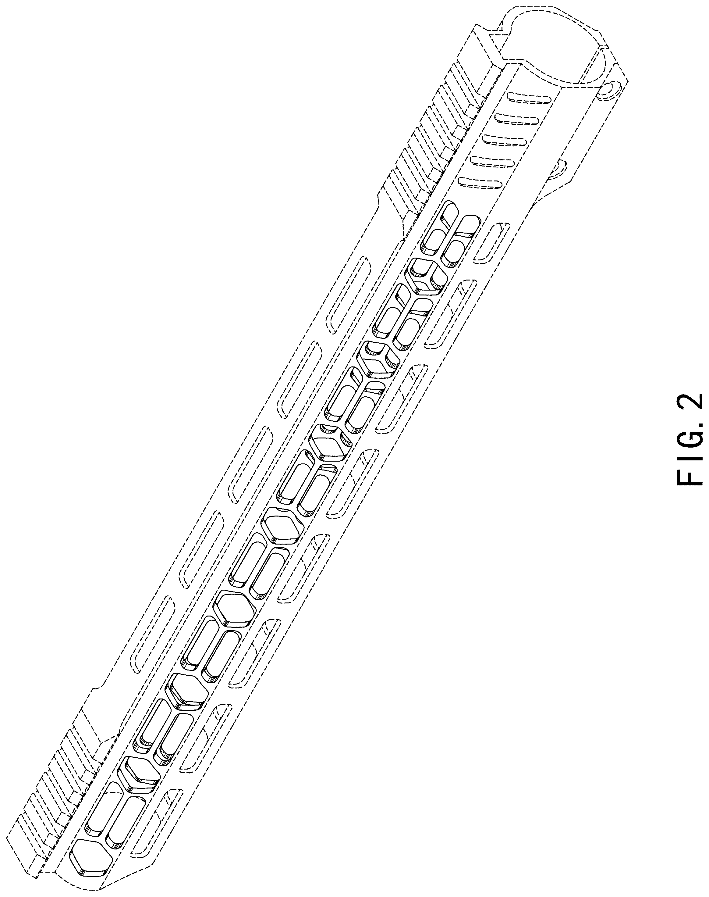 Patent USD1000574 Figure 2 – Firearm handguard