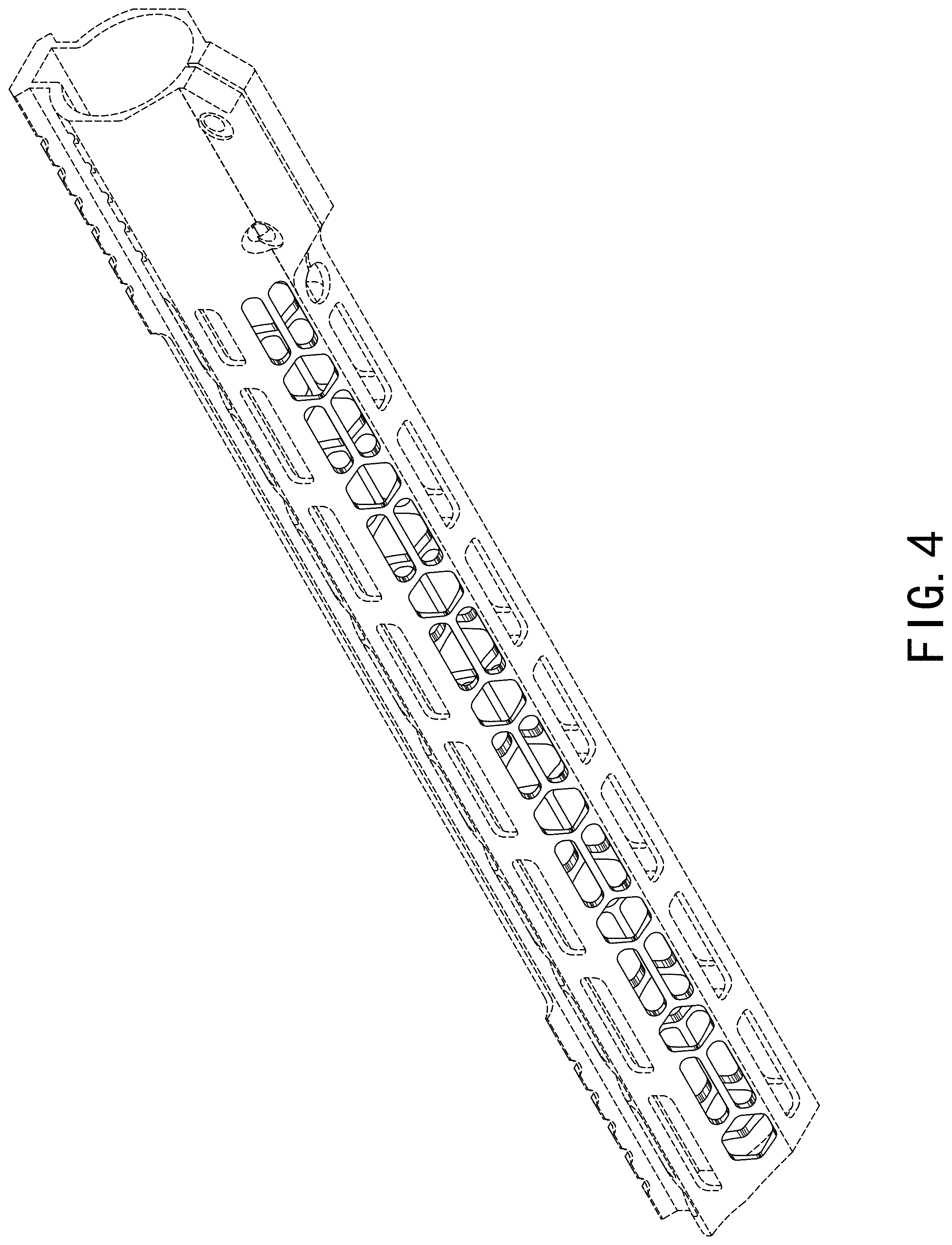 Patent USD1000574 Figure 4 – Firearm handguard