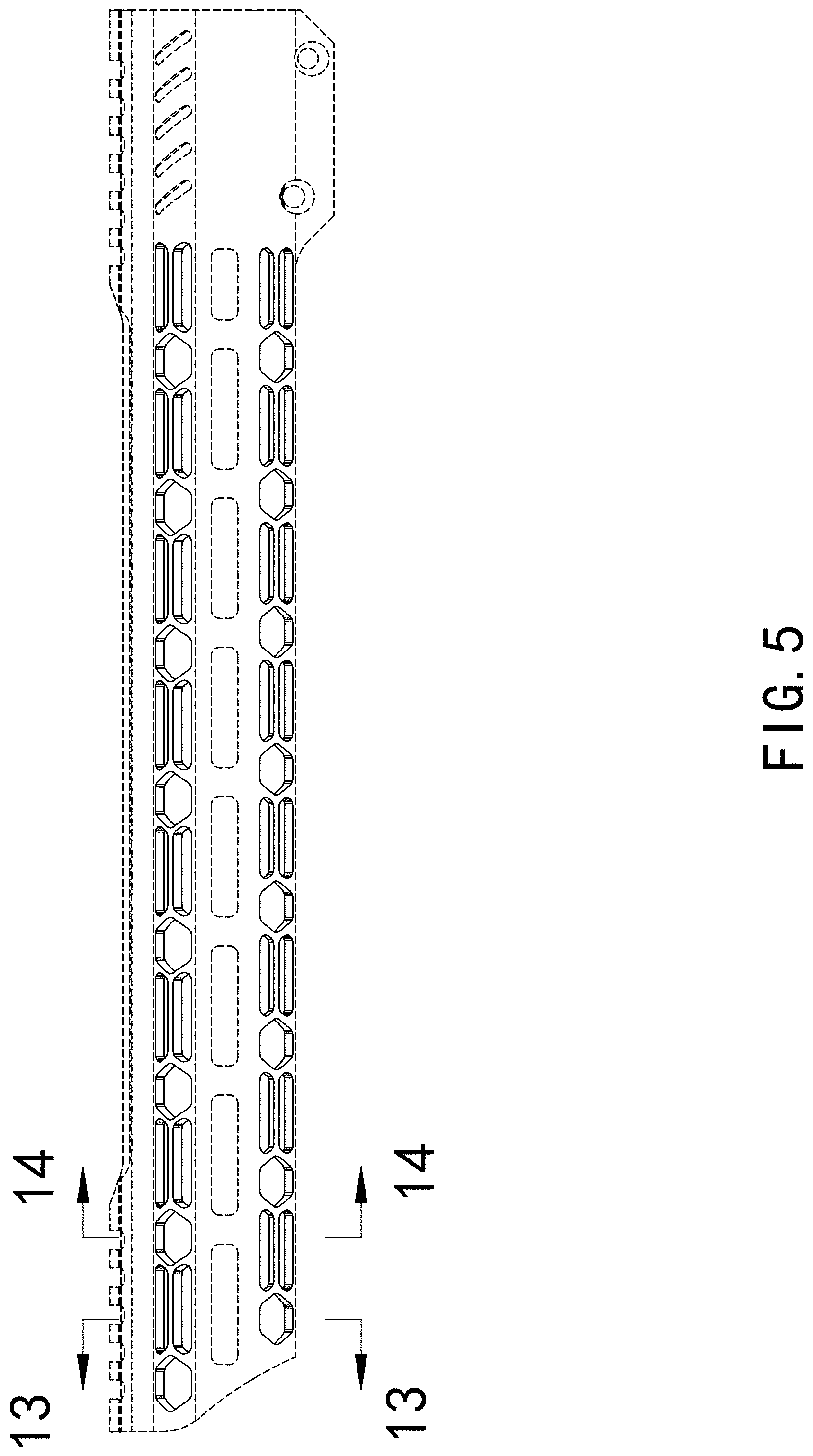 Patent USD1000574 Figure 5 – Firearm handguard