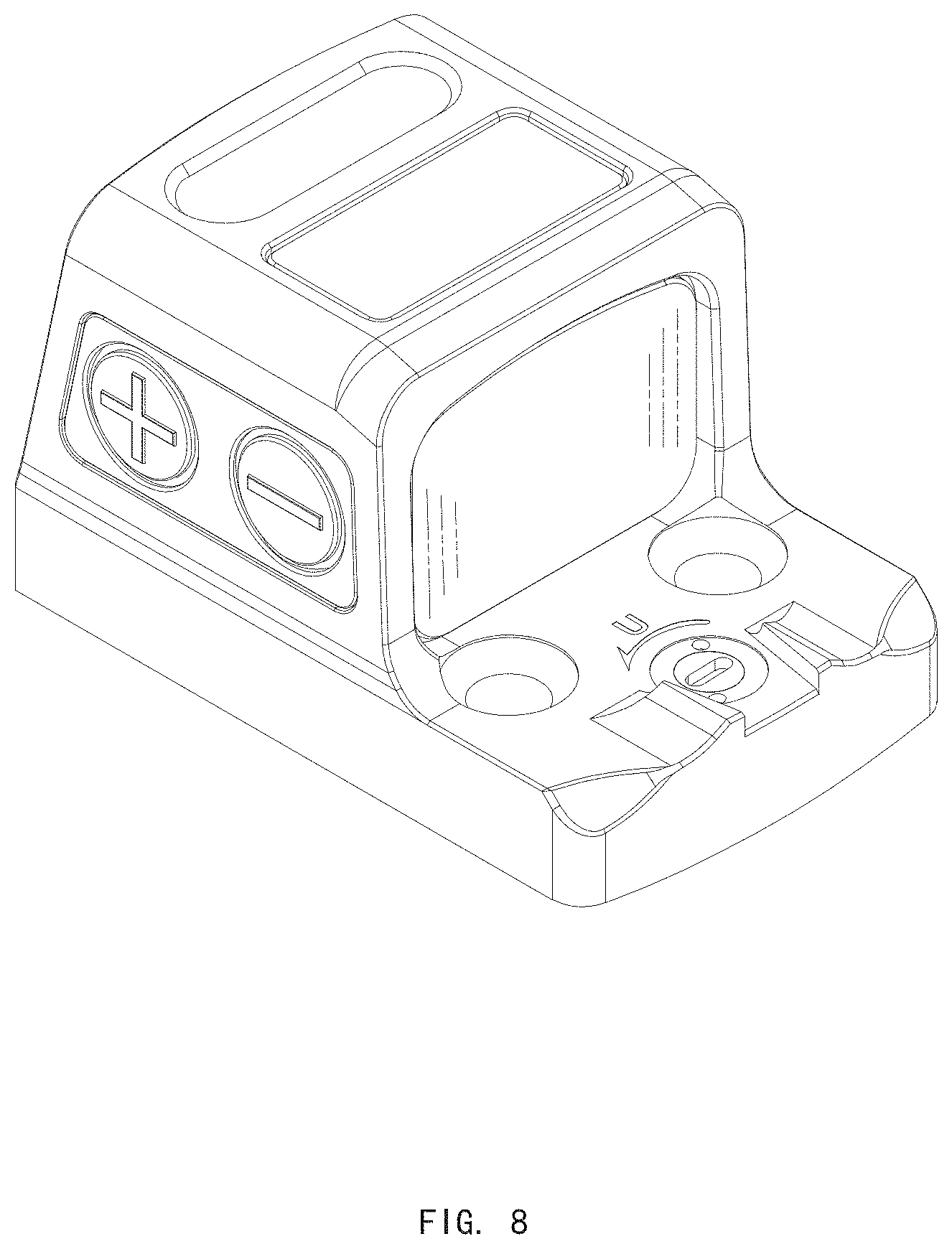 Patent USD1000576 Figure 8 – Closed type sight