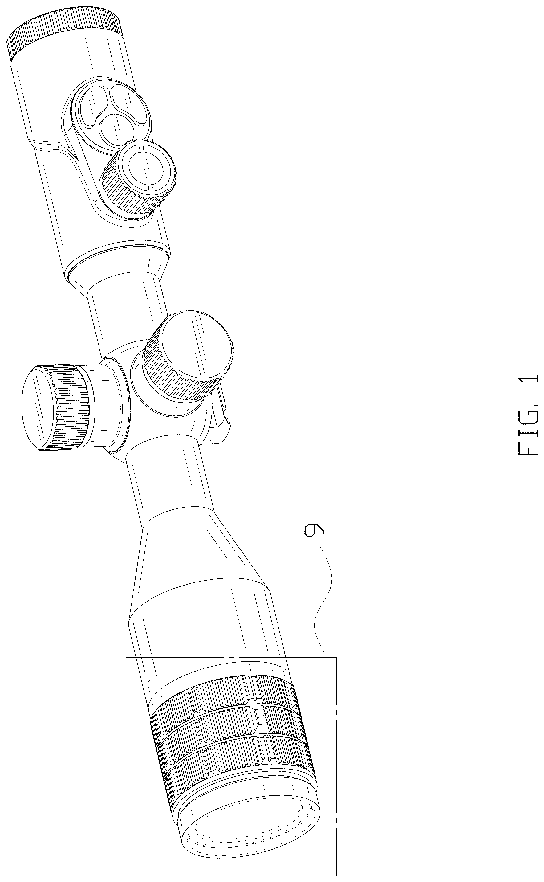 Patent USD1000577 — Optical sight for day and night use — Figure 1
