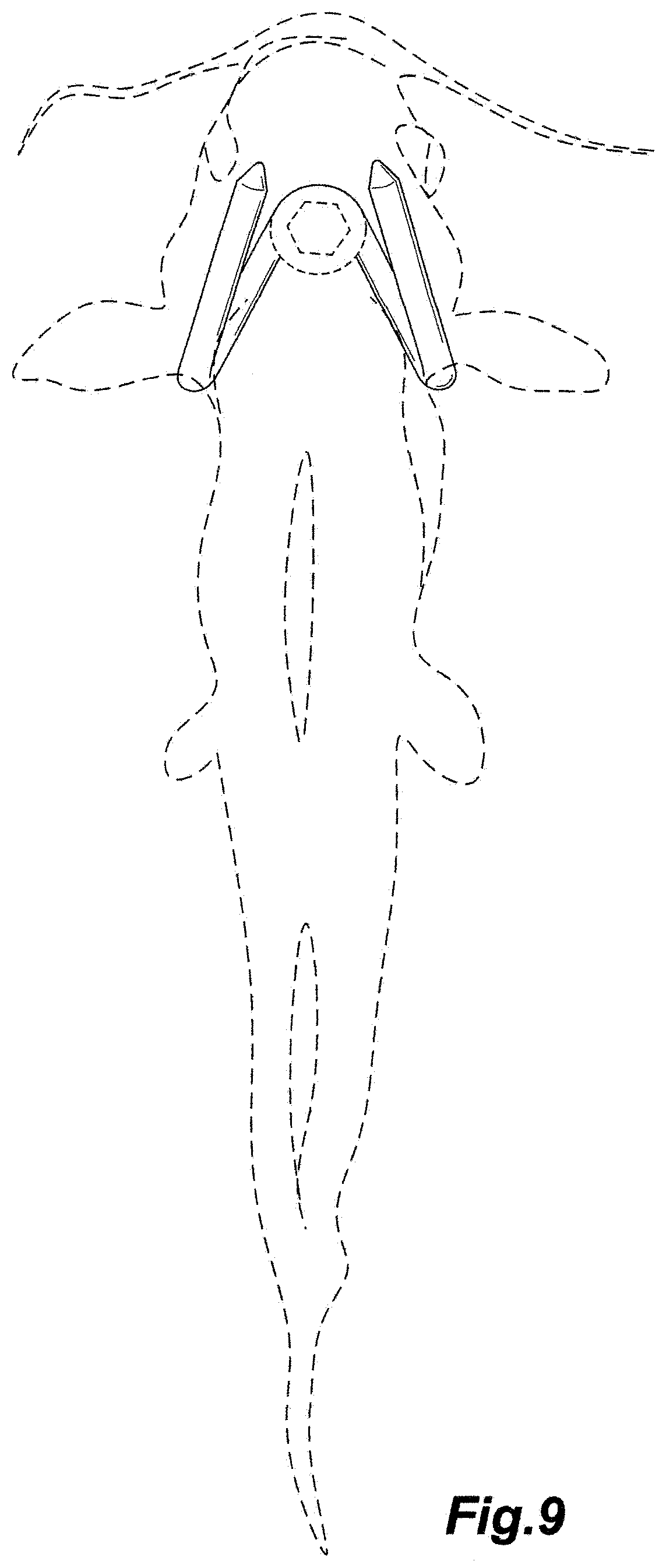 Patent USD1000582 Figure 3 – Fish skinning hook