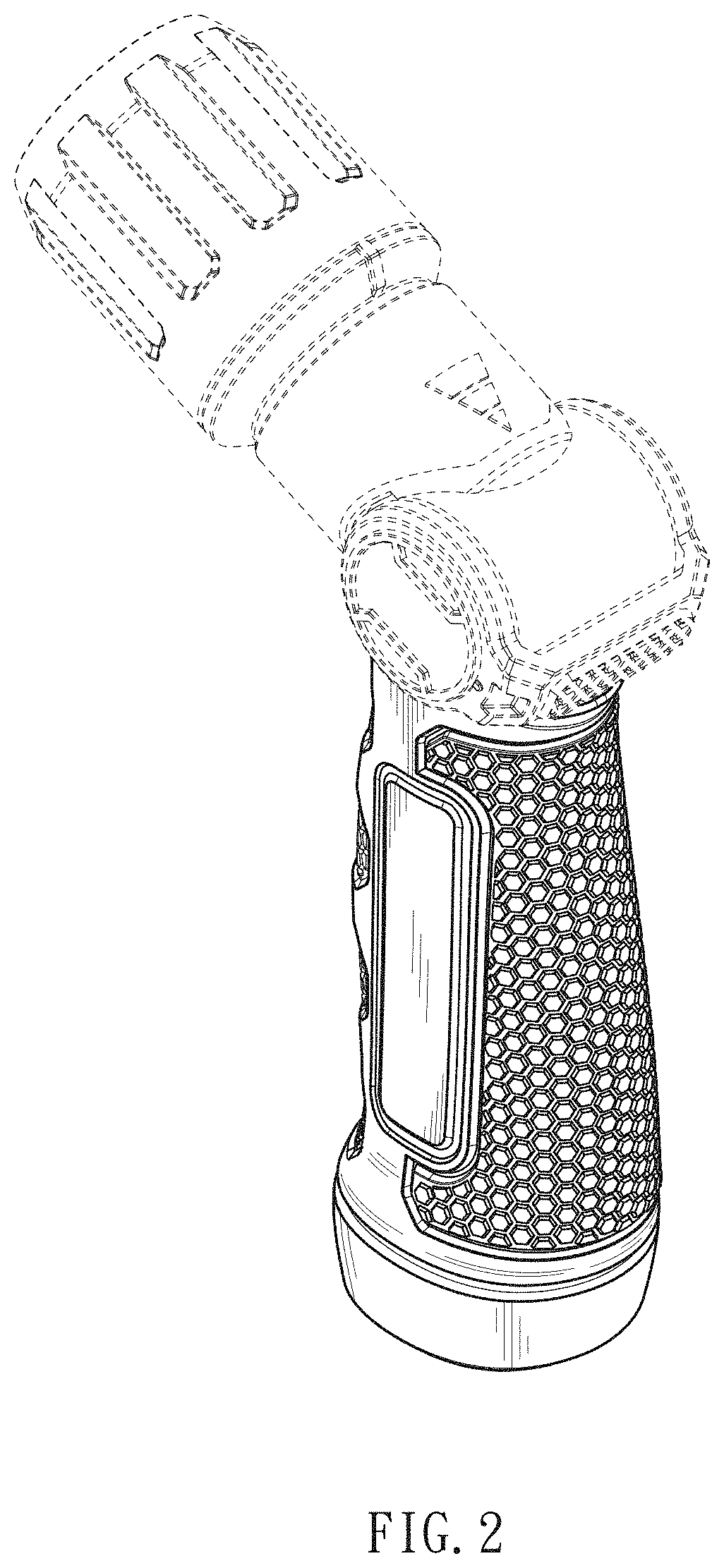 Patent USD1000584 Figure 2 – Grip part for watering nozzle