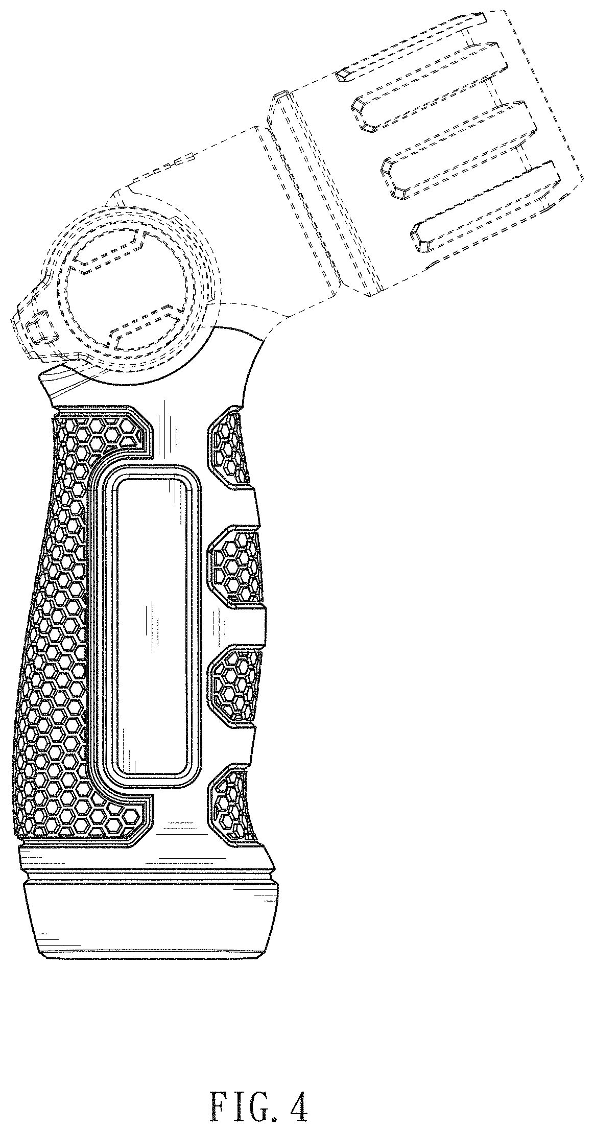 Patent USD1000584 Figure 4 – Grip part for watering nozzle