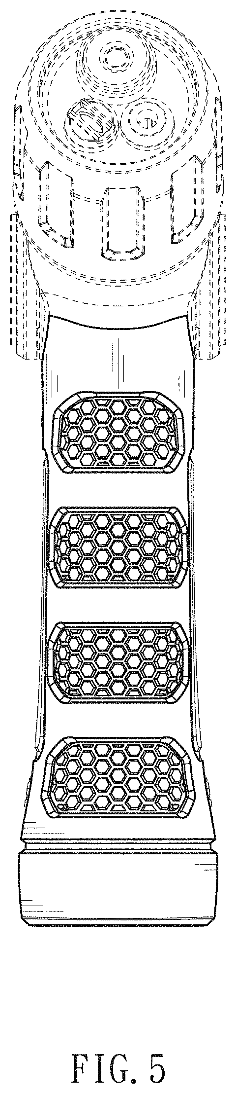 Patent USD1000584 Figure 5 – Grip part for watering nozzle