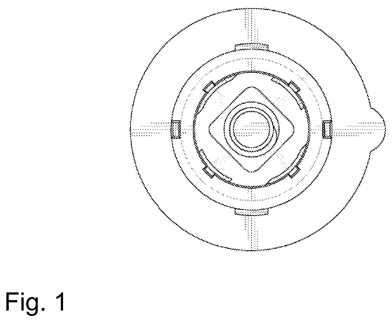 Patent USD1000586 Figure 1 – Converter for sanitary outlet valves