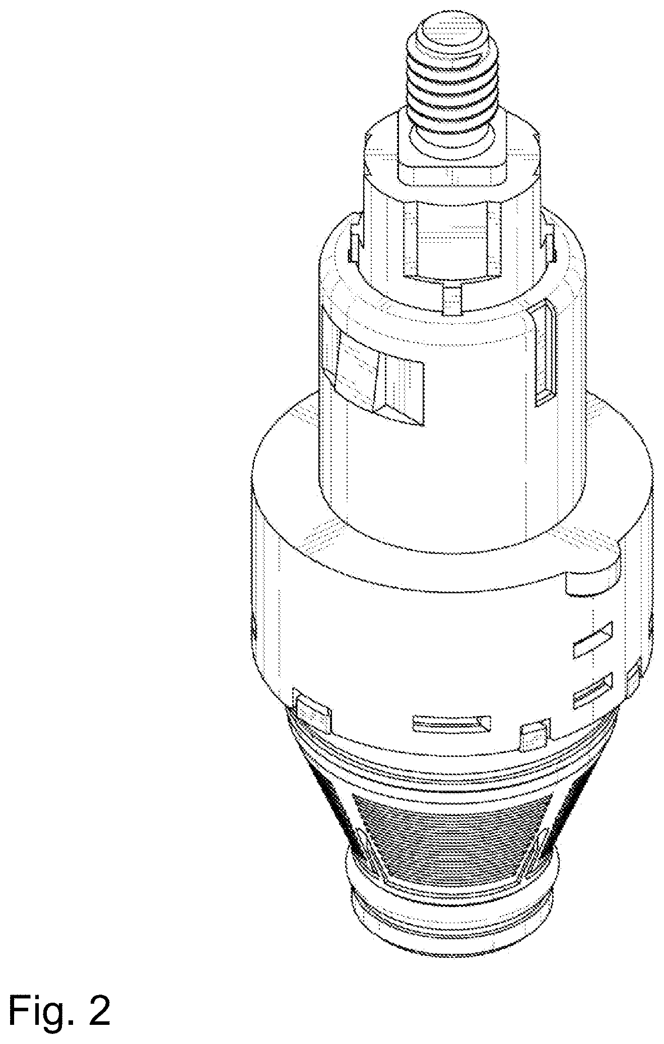 Patent USD1000586 Figure 2 – Converter for sanitary outlet valves