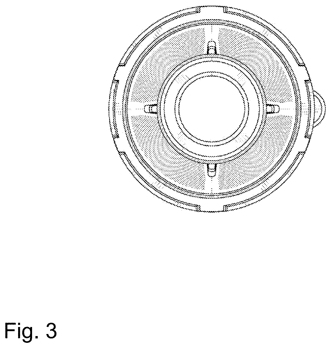 Patent USD1000586 Figure 3 – Converter for sanitary outlet valves