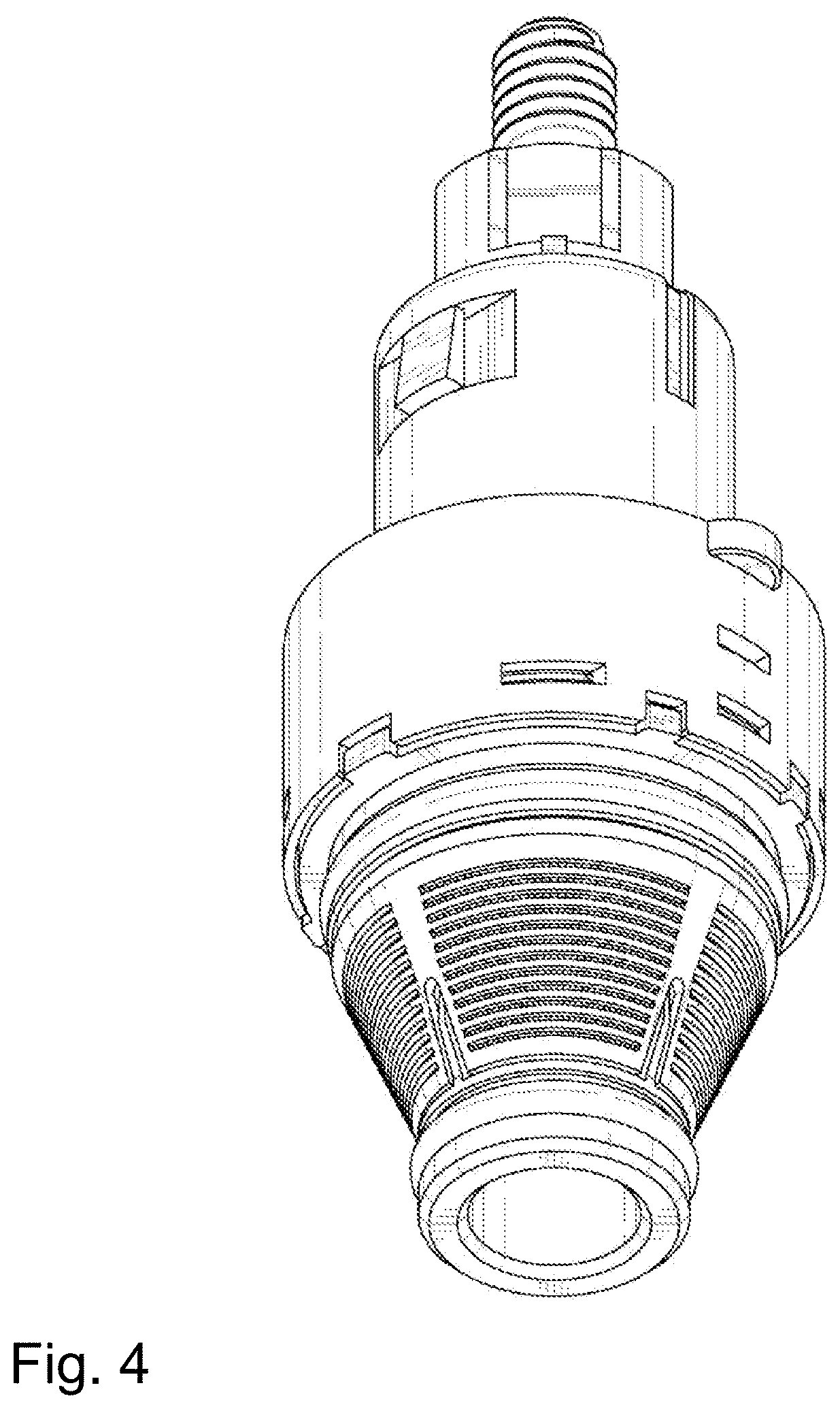 Patent USD1000586 Figure 4 – Converter for sanitary outlet valves