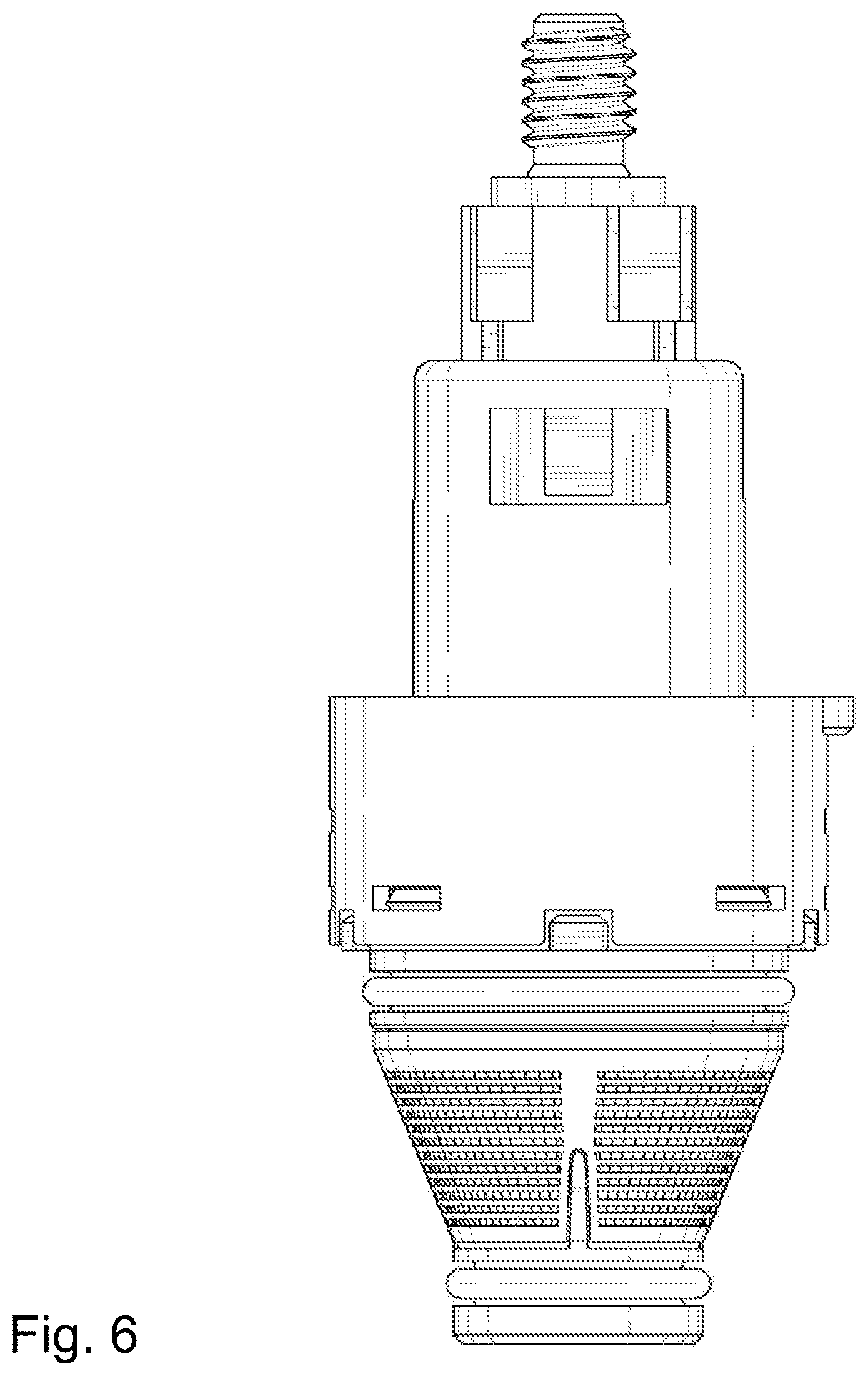 Patent USD1000586 Figure 6 – Converter for sanitary outlet valves