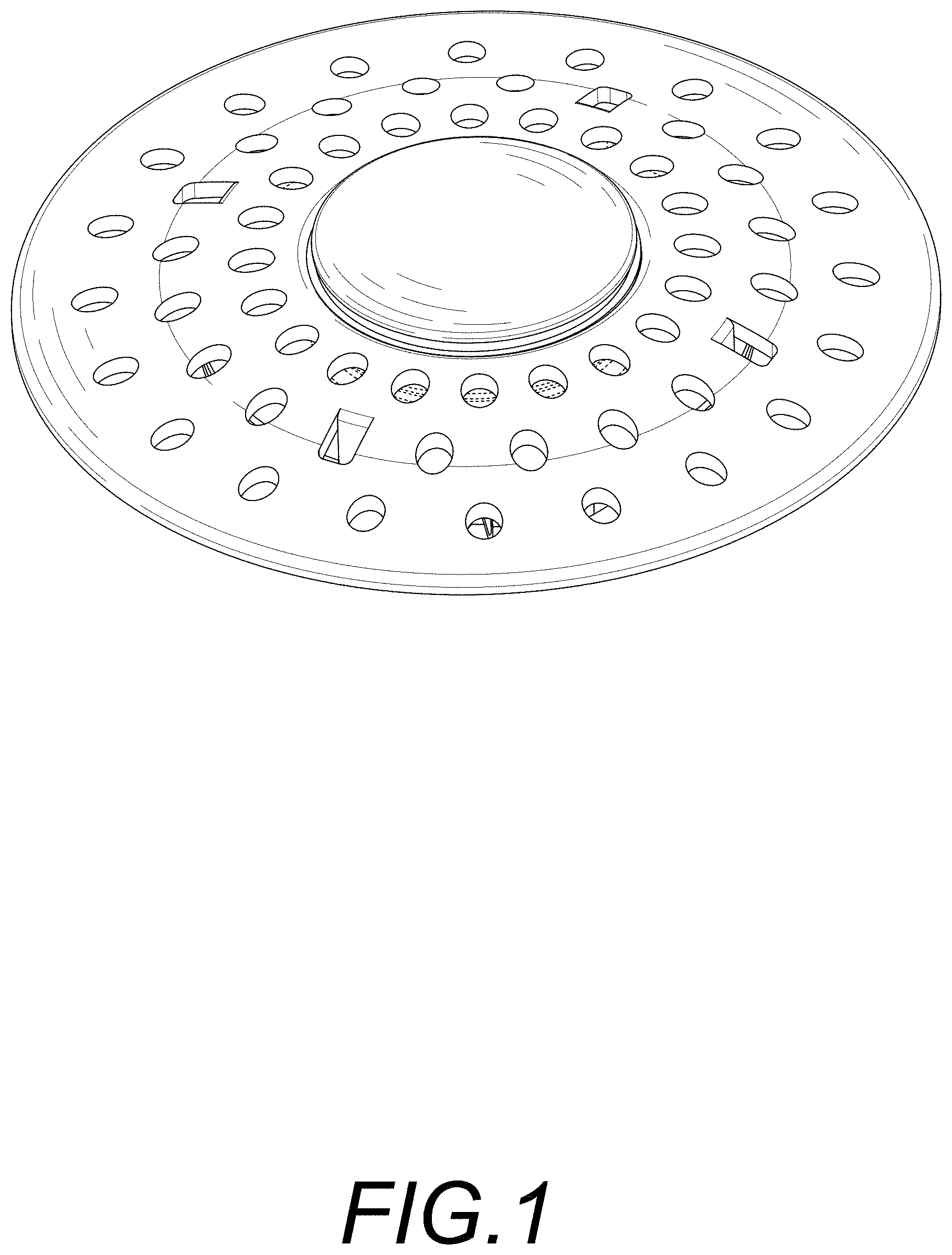 Patent USD1000593 Figure 1 – Bathtub drain plug