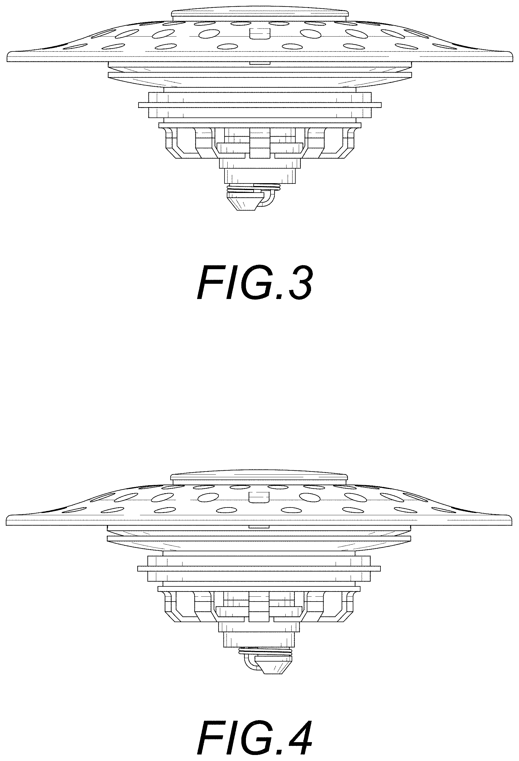 Patent USD1000593 Figure 3 – Bathtub drain plug