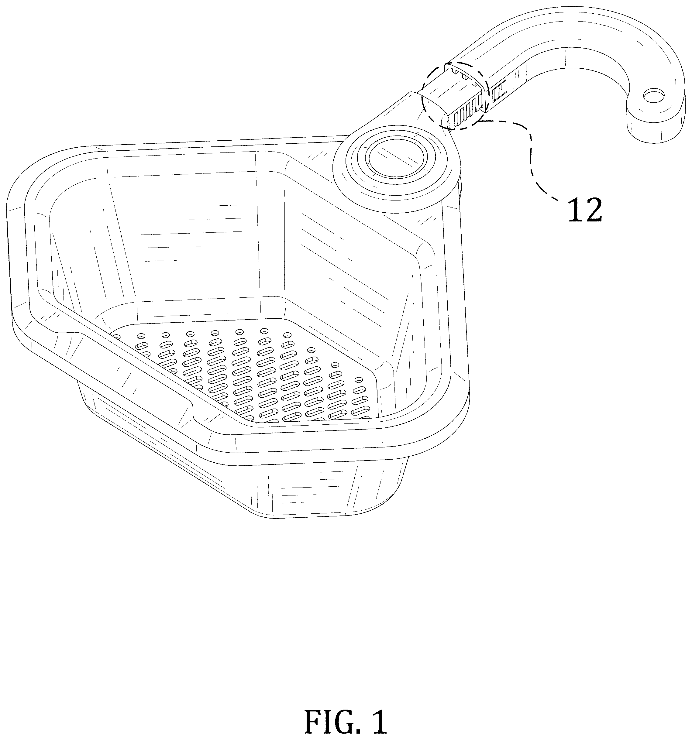 Patent USD1000594 Figure 1 – Sink strainer