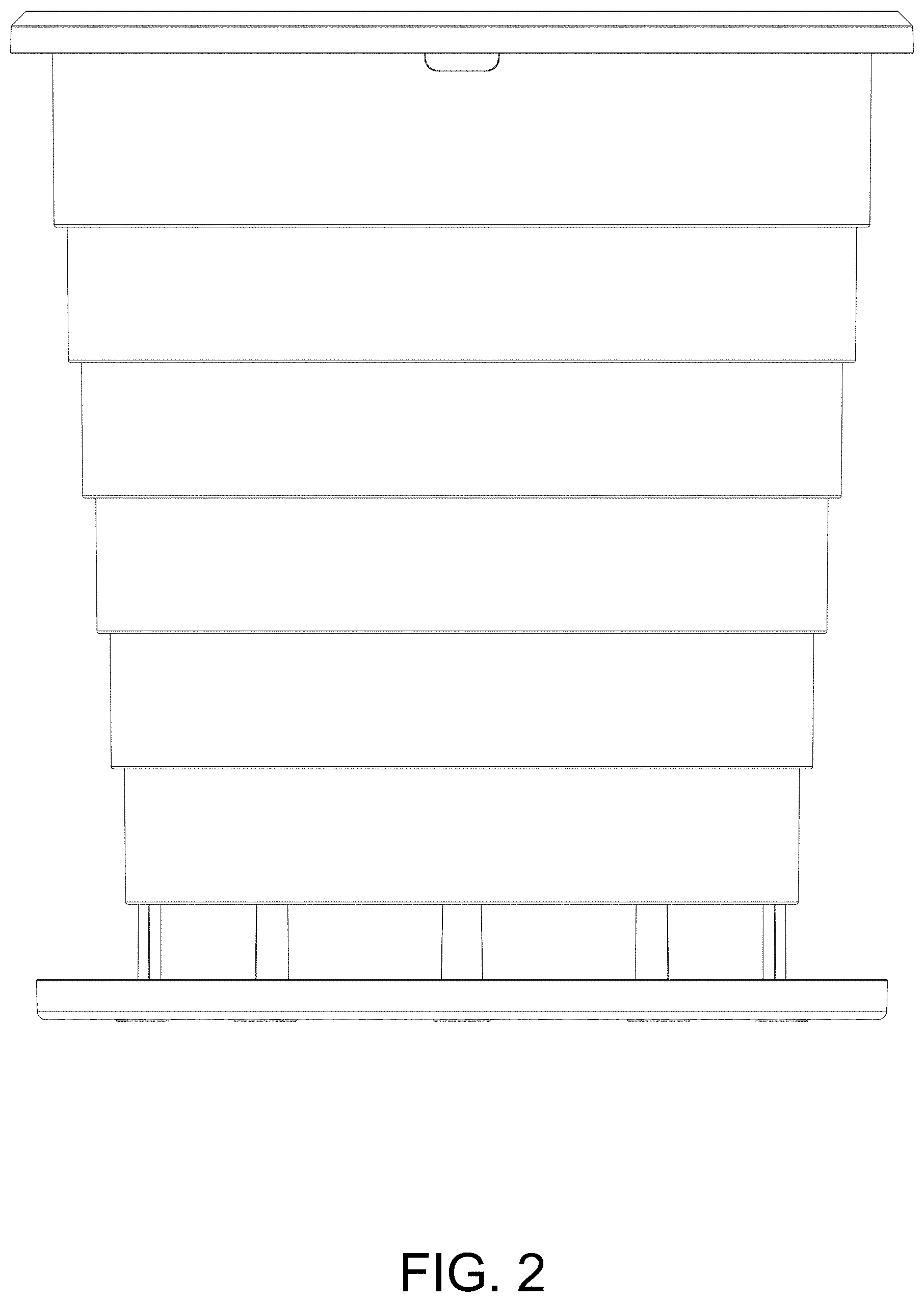 Patent USD1000596 Figure 2 – Portable toilet