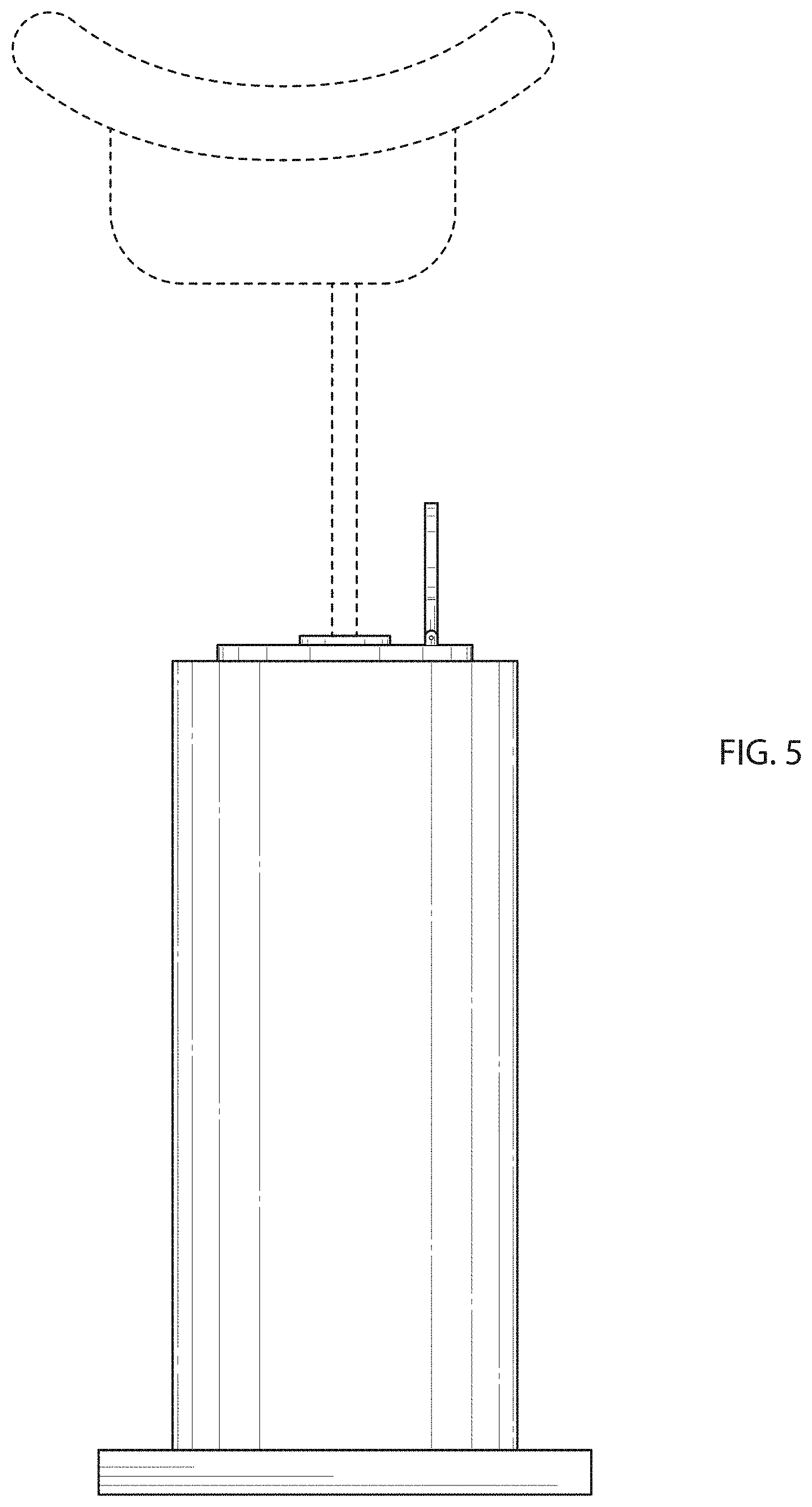 Patent USD1000597 Figure 5 – Portable urinal