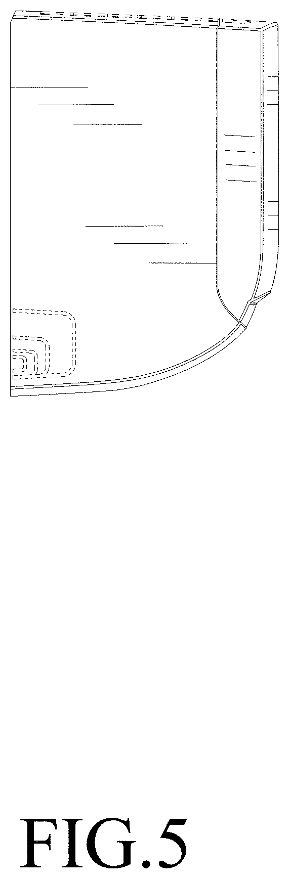 Patent USD1000598 Figure 5 – Air conditioner housing
