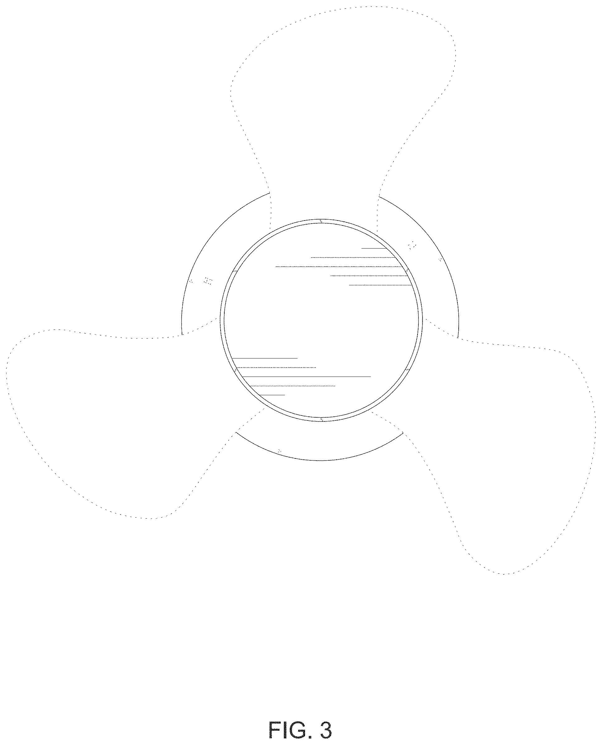 Patent USD1000601 Figure 3 – Ceiling fan with light