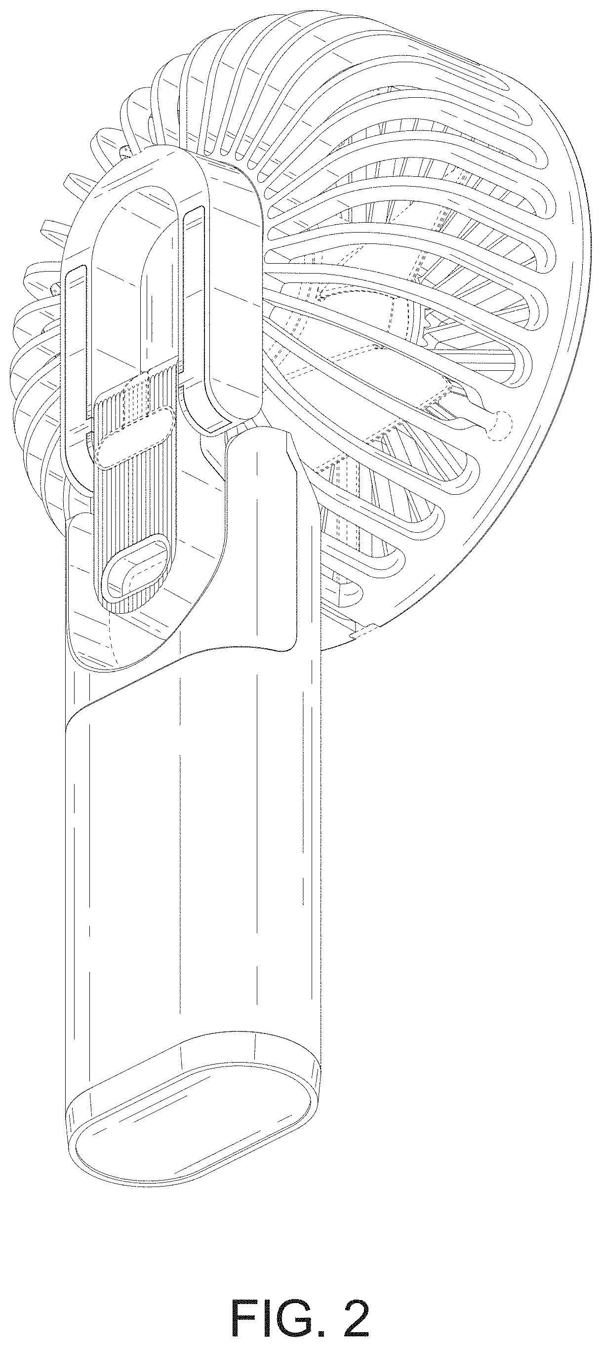 Patent USD1000602 Figure 2 – Handheld fan