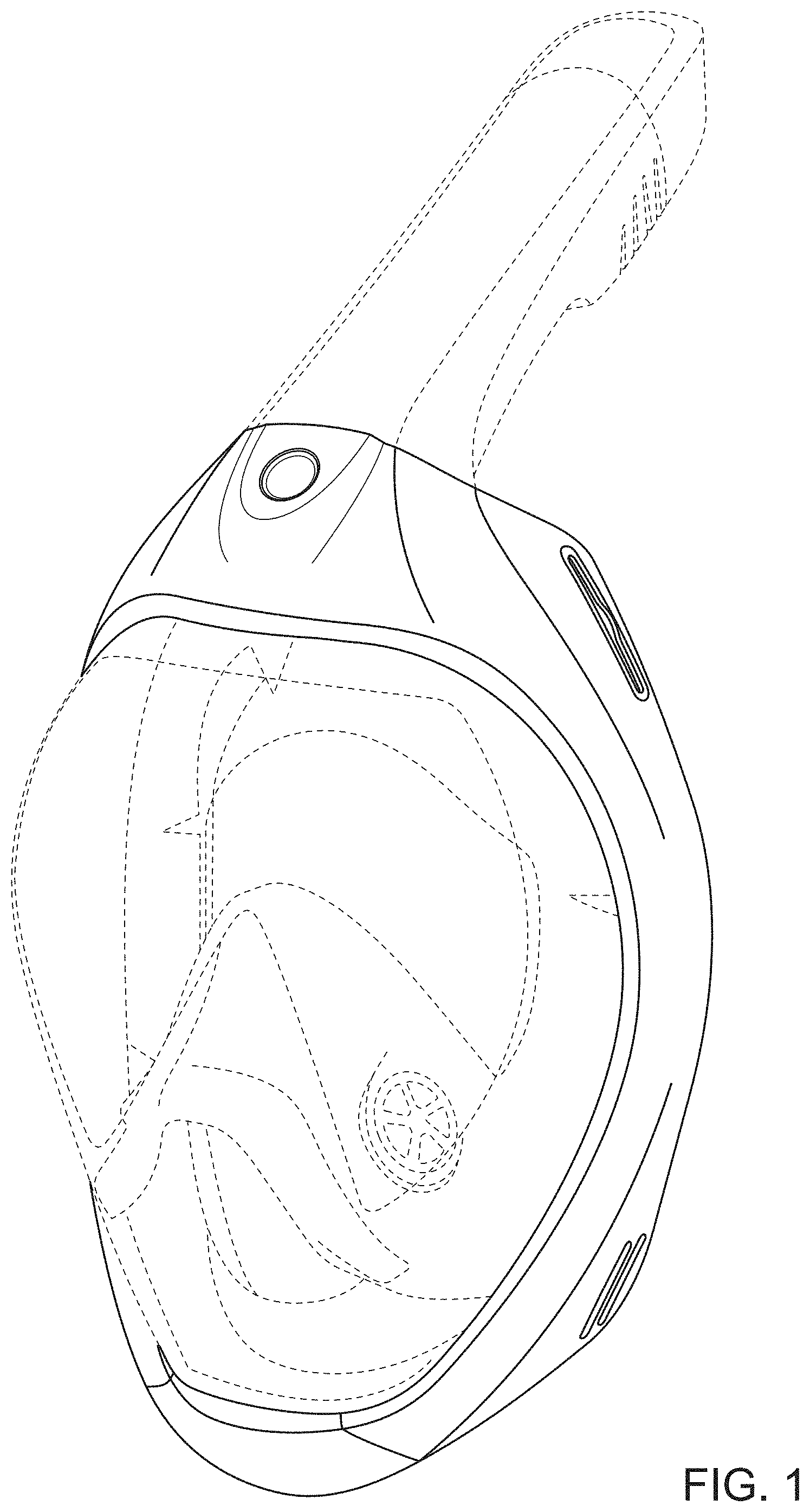 Patent USD1000604 — Snorkel mask — Figure 1
