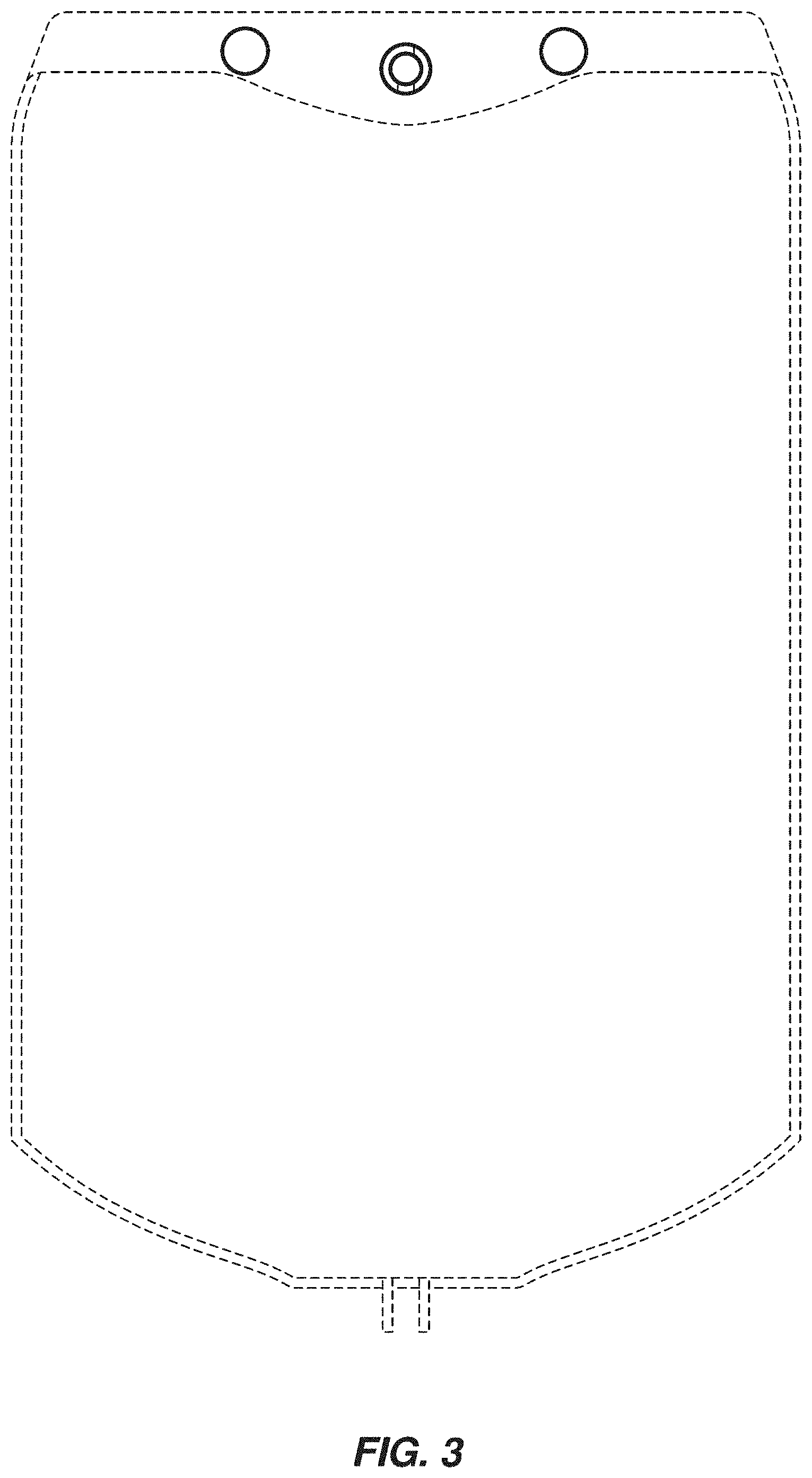 Patent USD1000607 Figure 3 – Flexible medical container