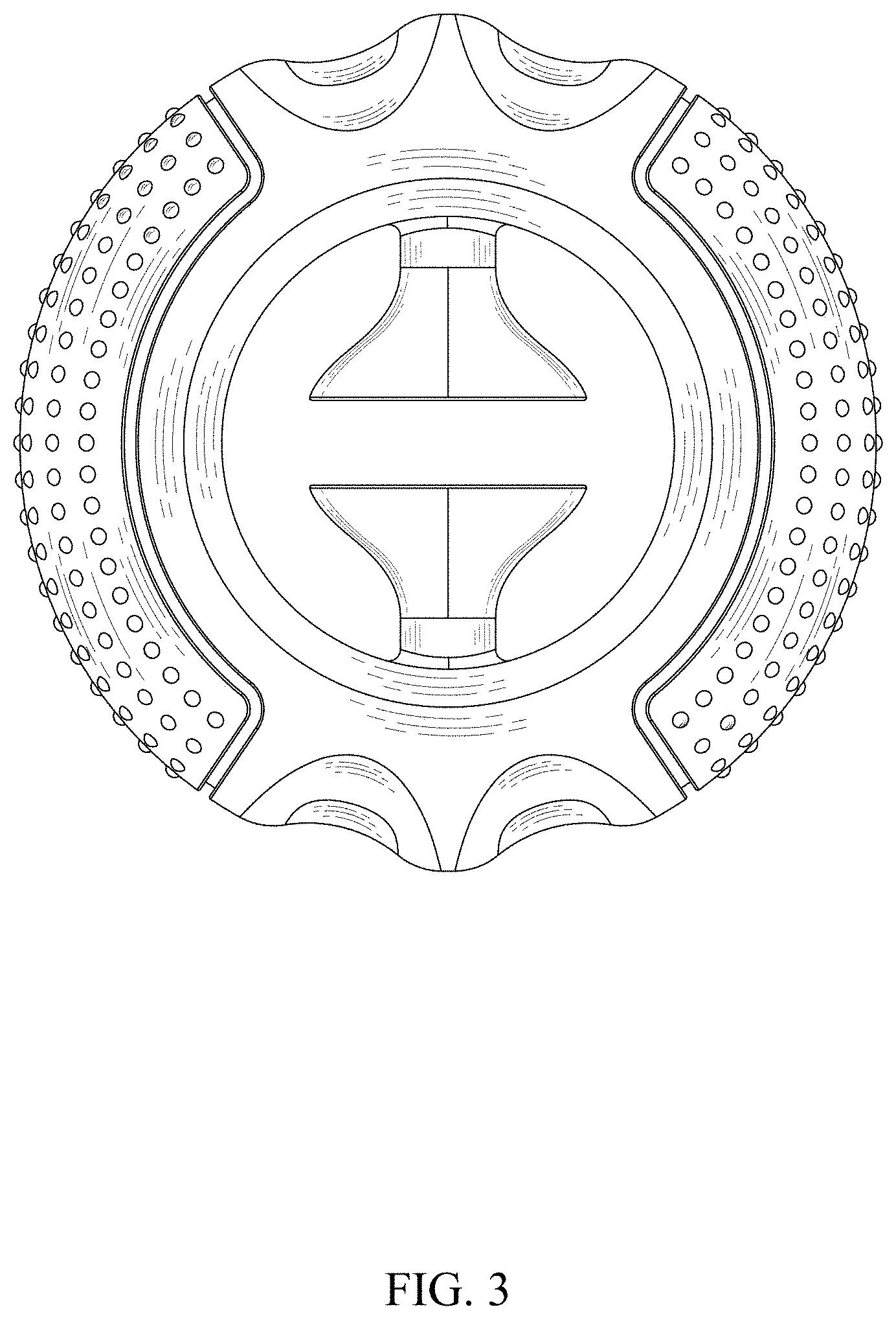 Patent USD1000620 Figure 3 – Stress reliever grip ring