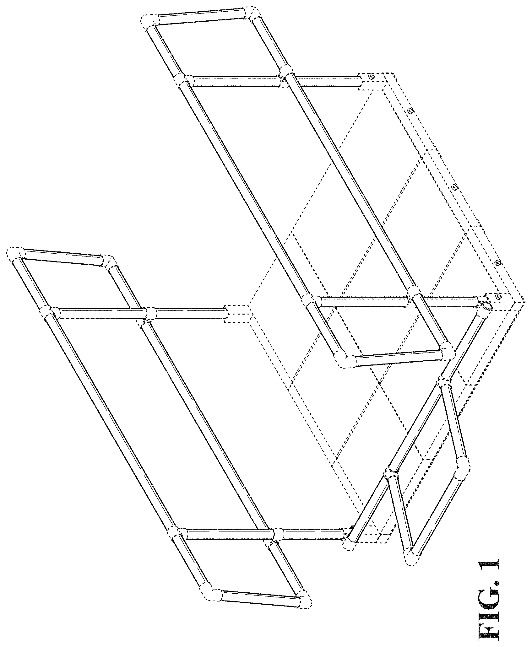 Patent USD1000639 Figure 1 – Ladder support