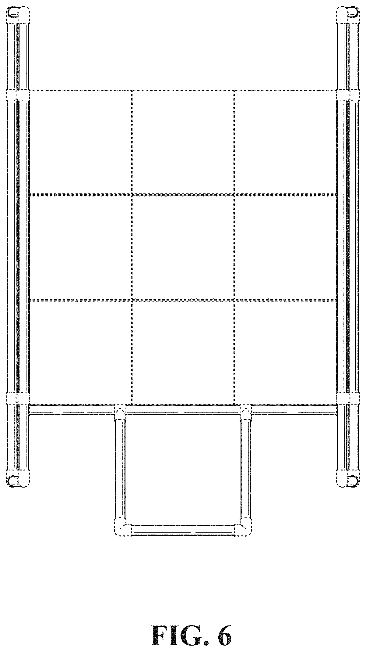 Patent USD1000639 Figure 4 – Ladder support