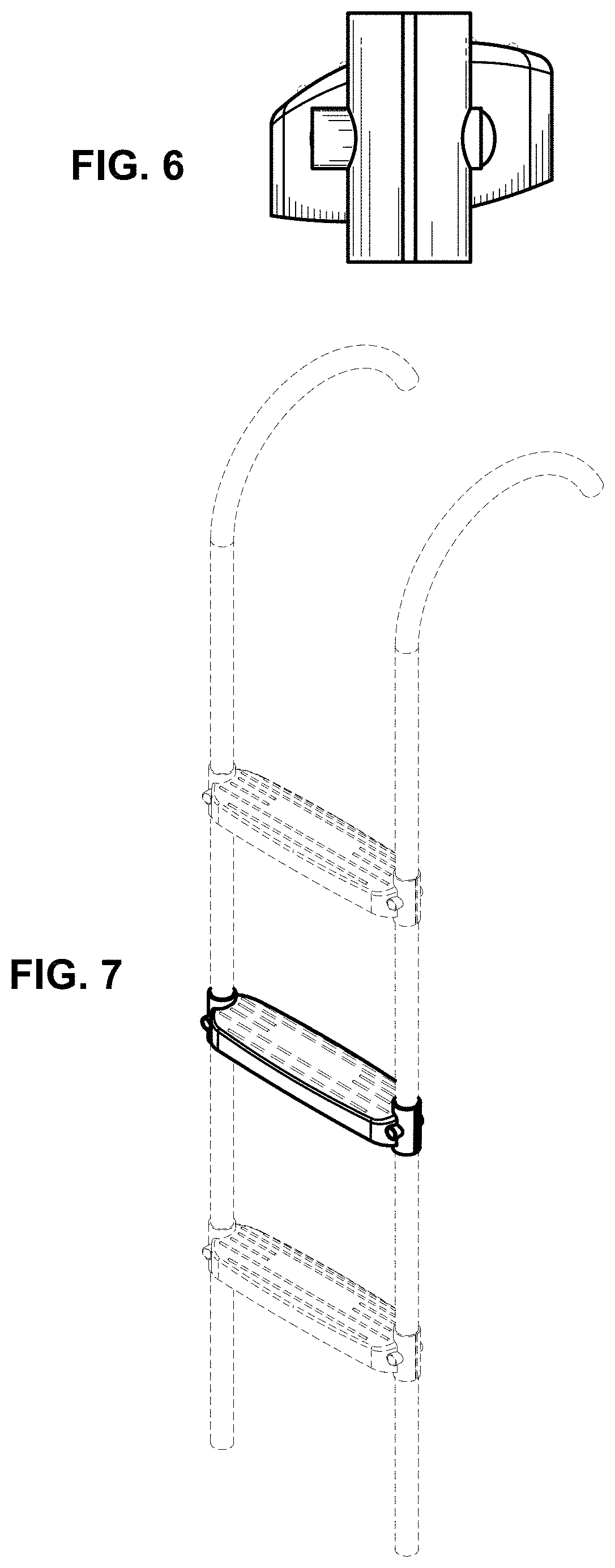 Patent USD1000640 Figure 4 – Step for a ladder