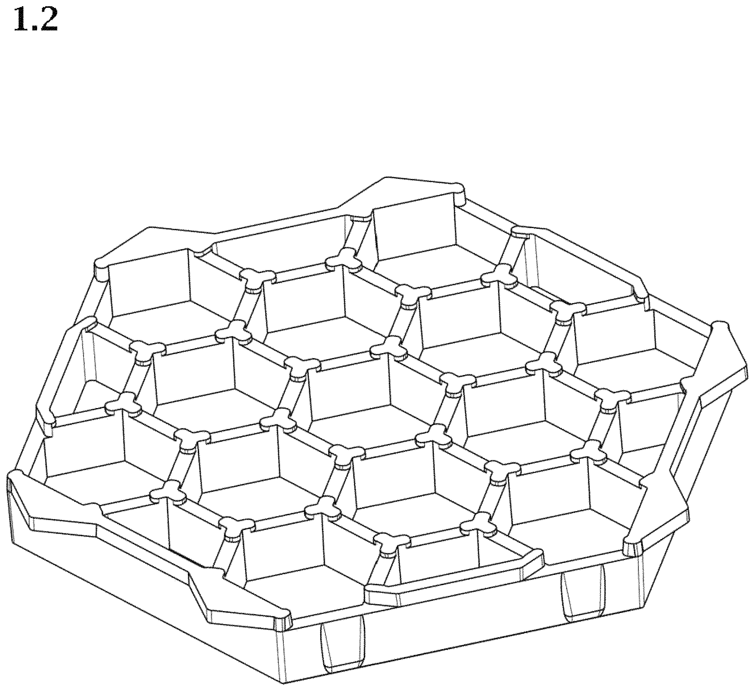 Patent USD1000641 Figure 2 – Road surface covering slab
