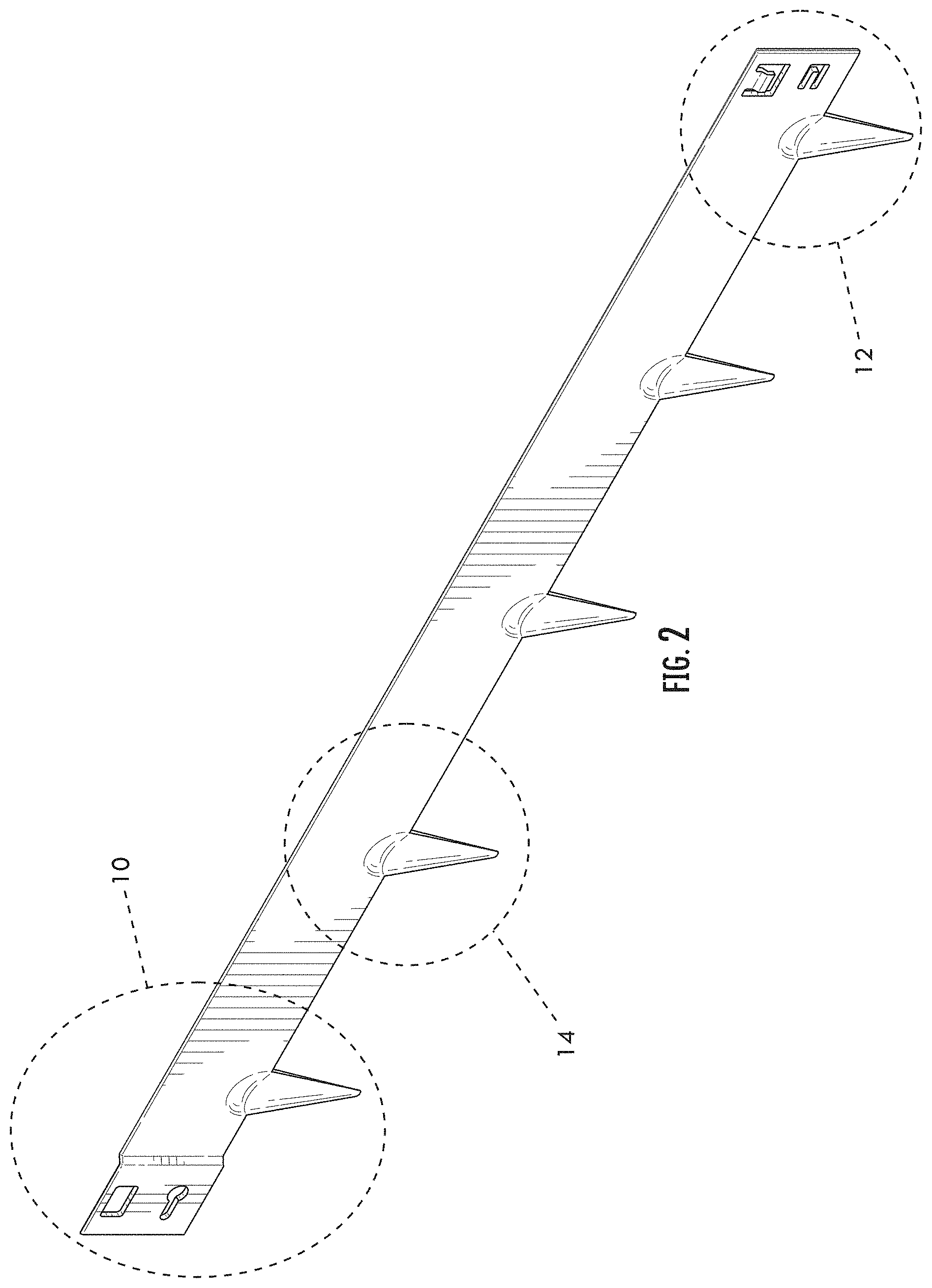 Patent USD1000644 Figure 2 – Spiked edging