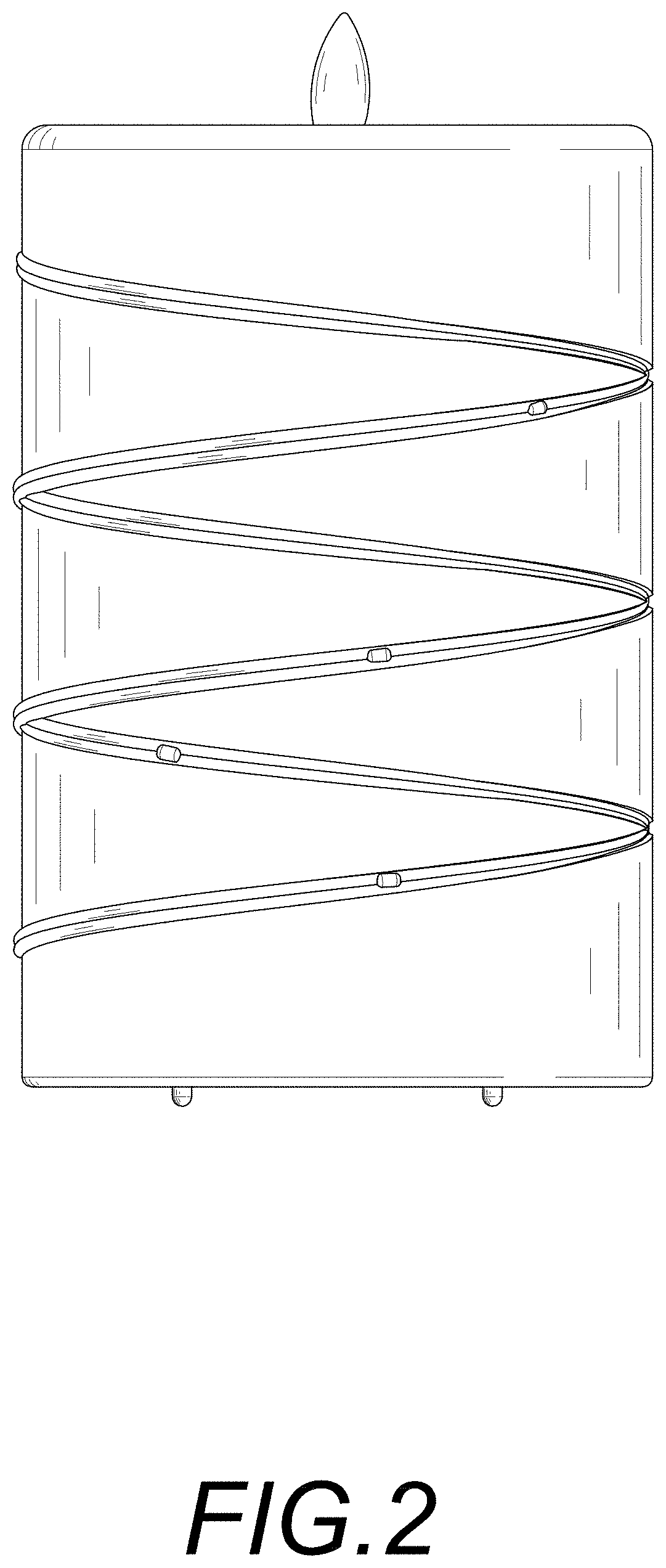 Patent USD1000645 Figure 2 – Candle light