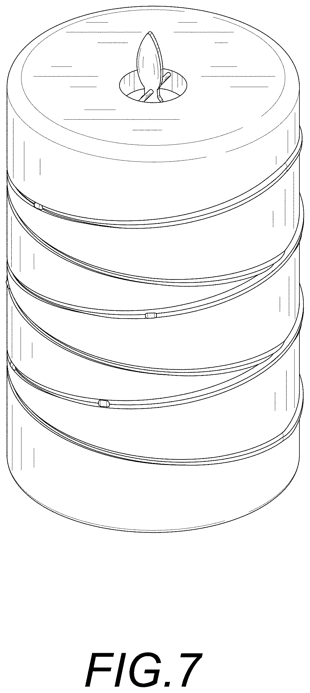 Patent USD1000645 Figure 7 – Candle light