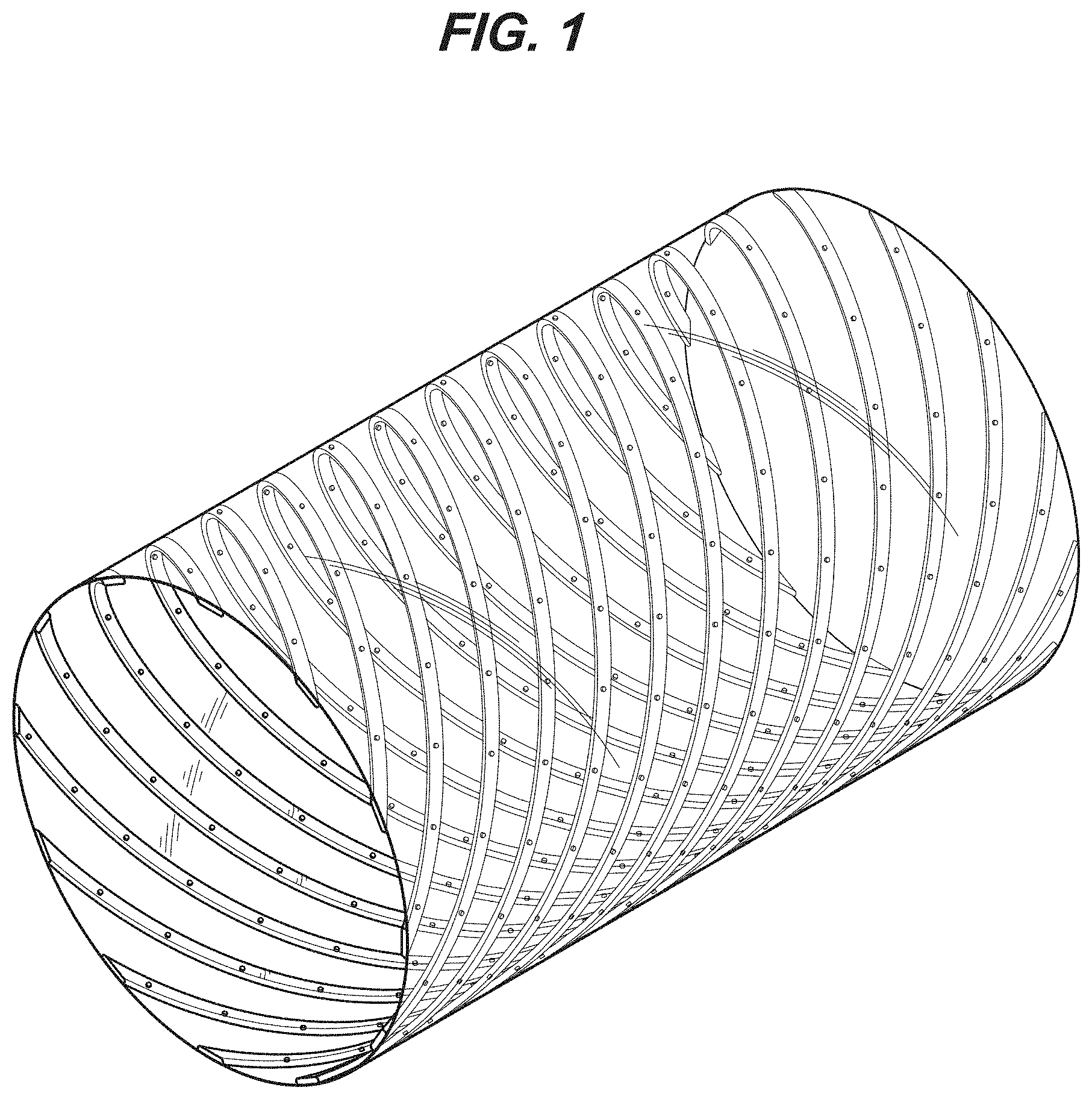 Patent USD1000647 Figure 1 – Tube having embedded LED lights