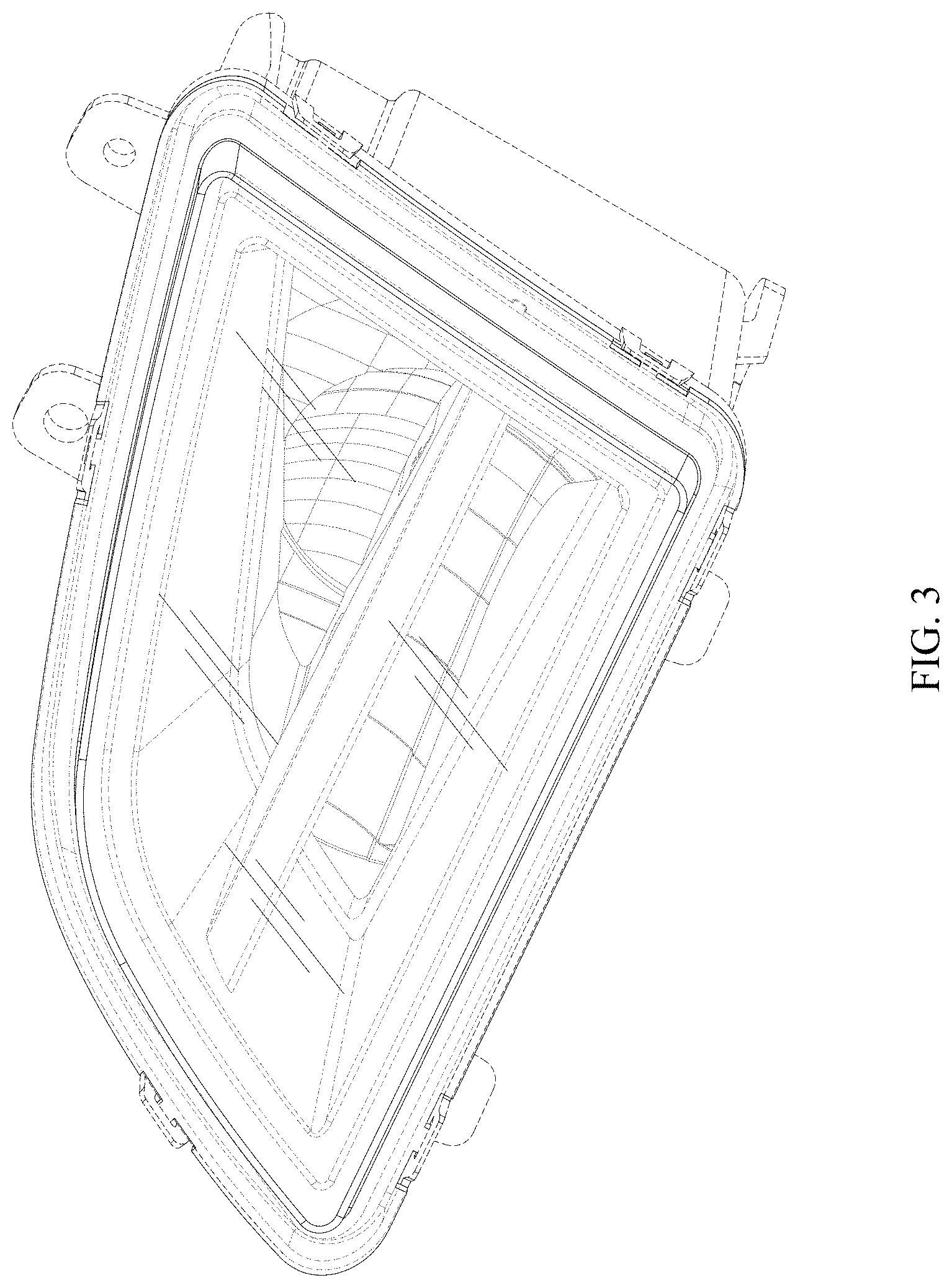 Patent USD1000650 Figure 3 – Fog light