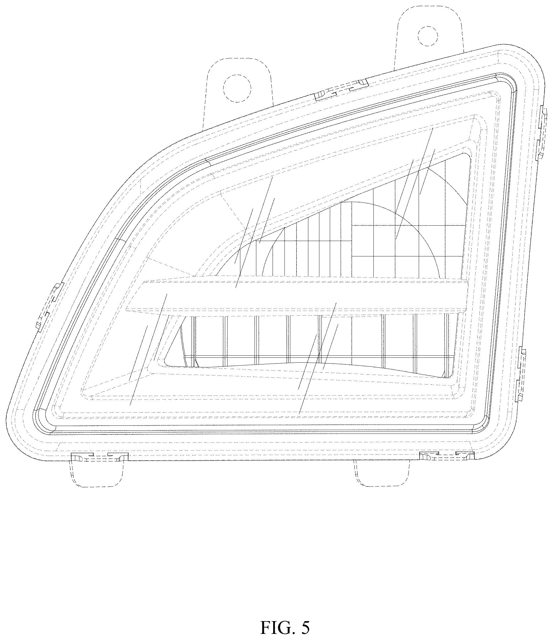 Patent USD1000650 Figure 5 – Fog light