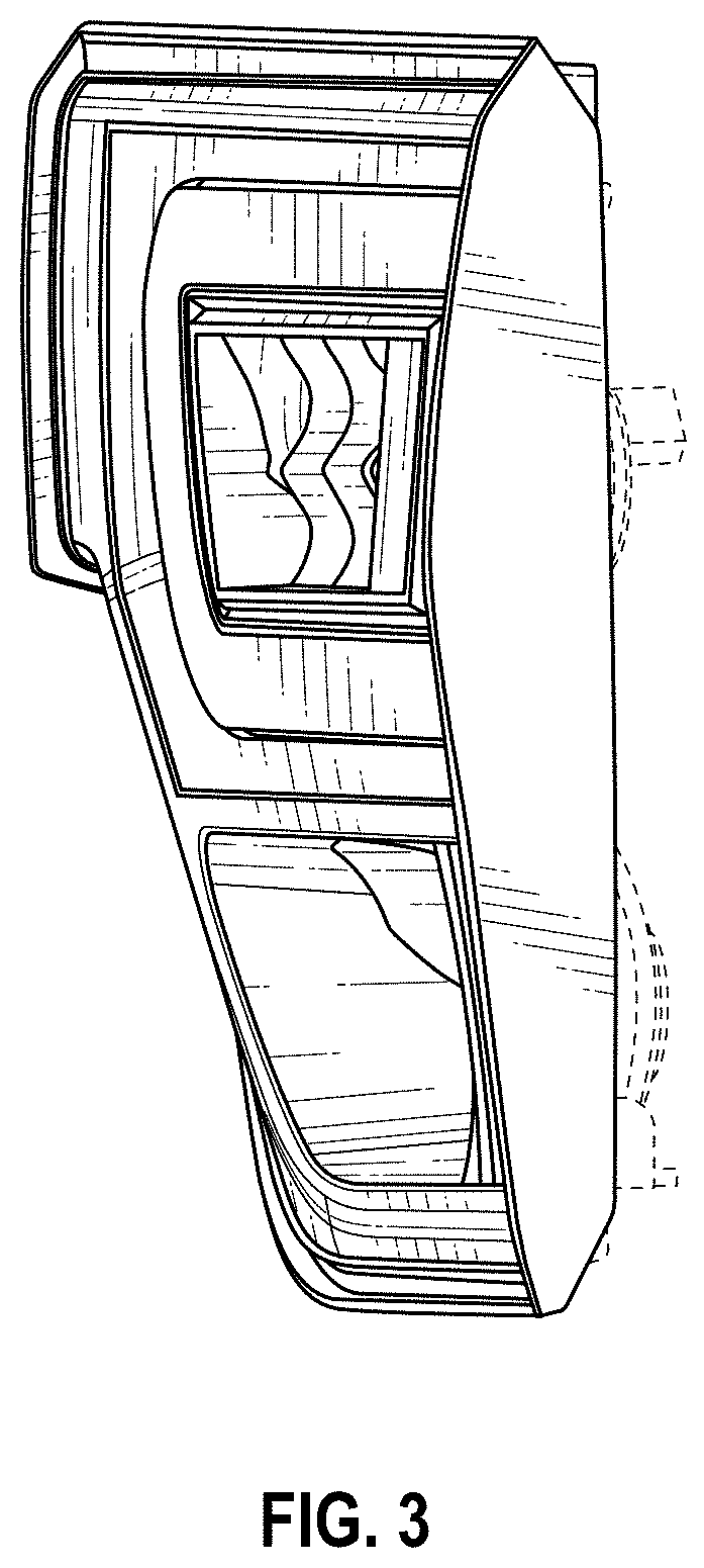 Patent USD1000654 Figure 3 – Automobile tail light