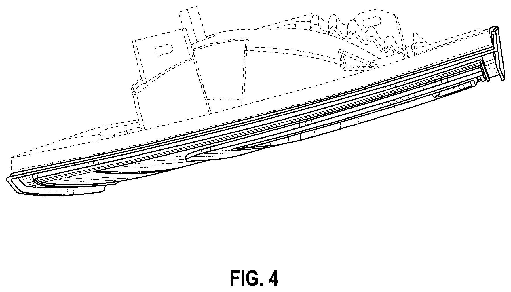 Patent USD1000654 Figure 4 – Automobile tail light