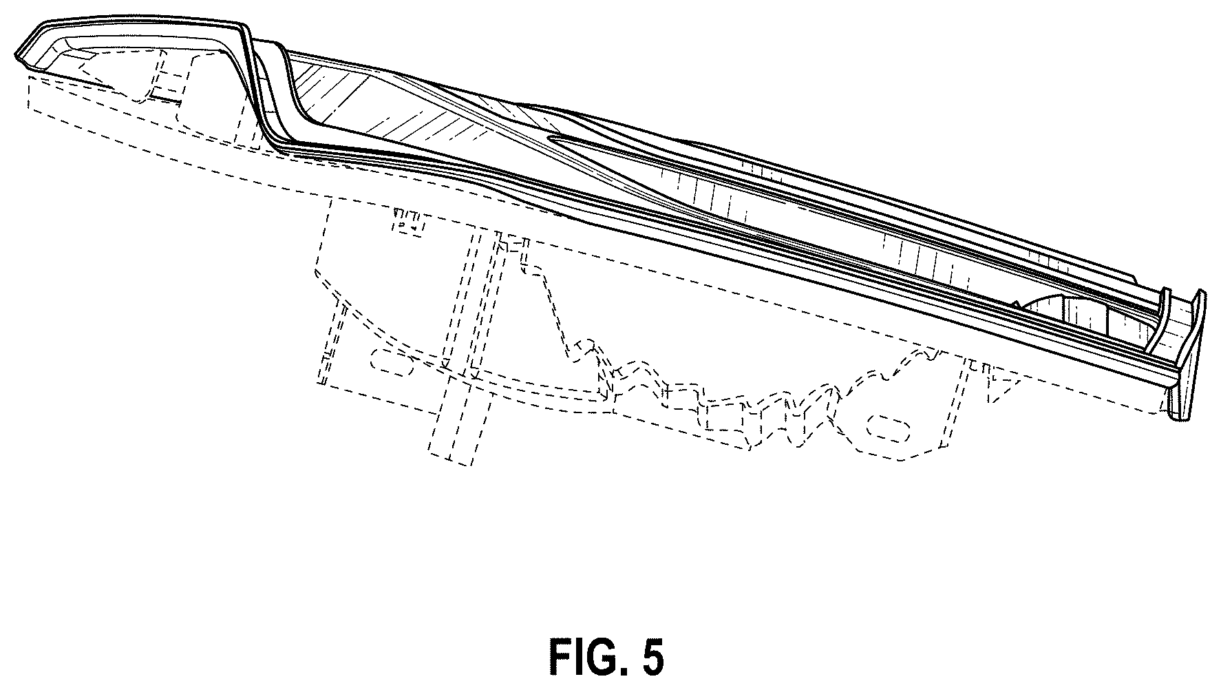 Patent USD1000654 Figure 5 – Automobile tail light