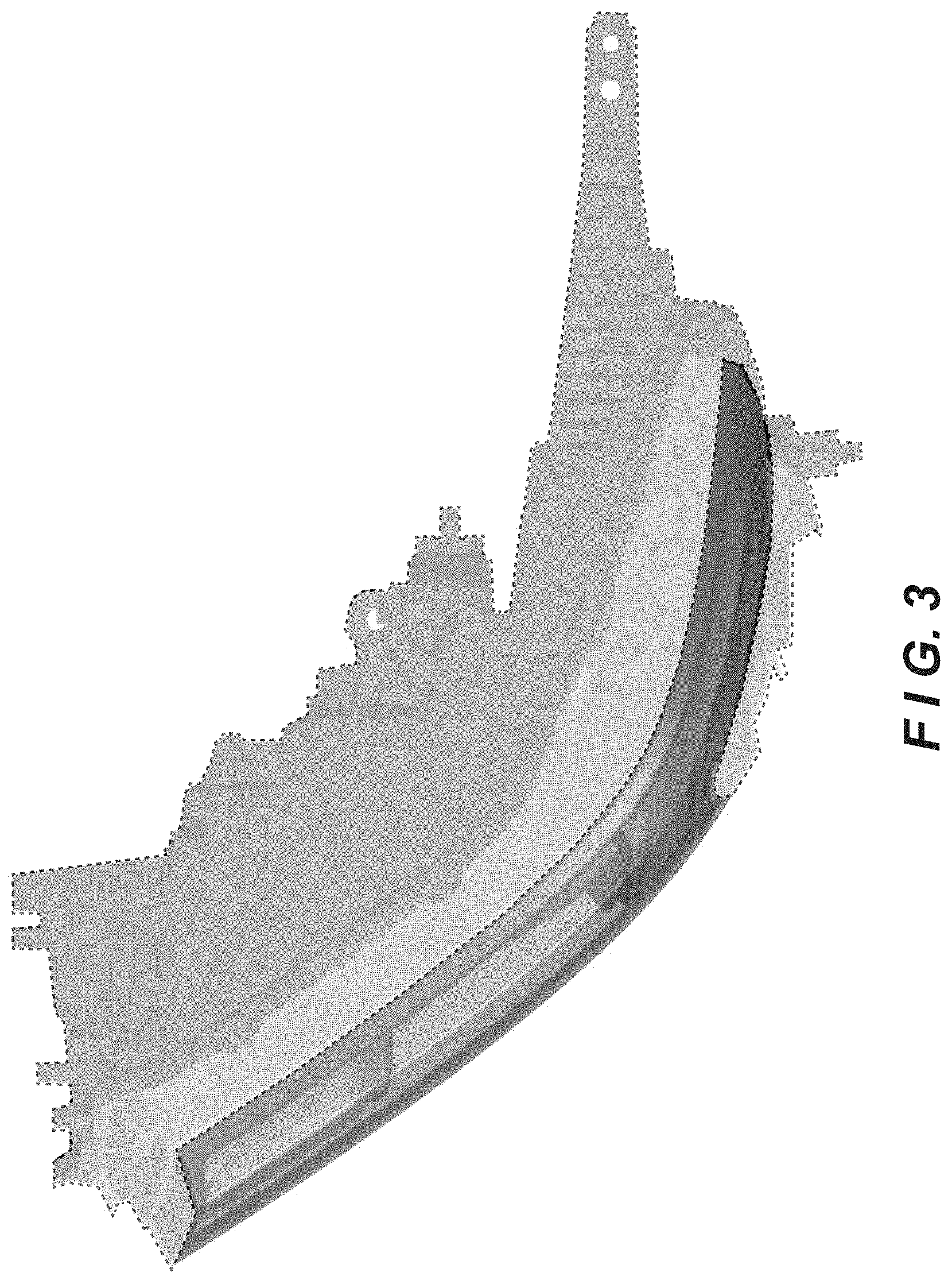 Patent USD1000656 Figure 3 – Headlamp for an automobile