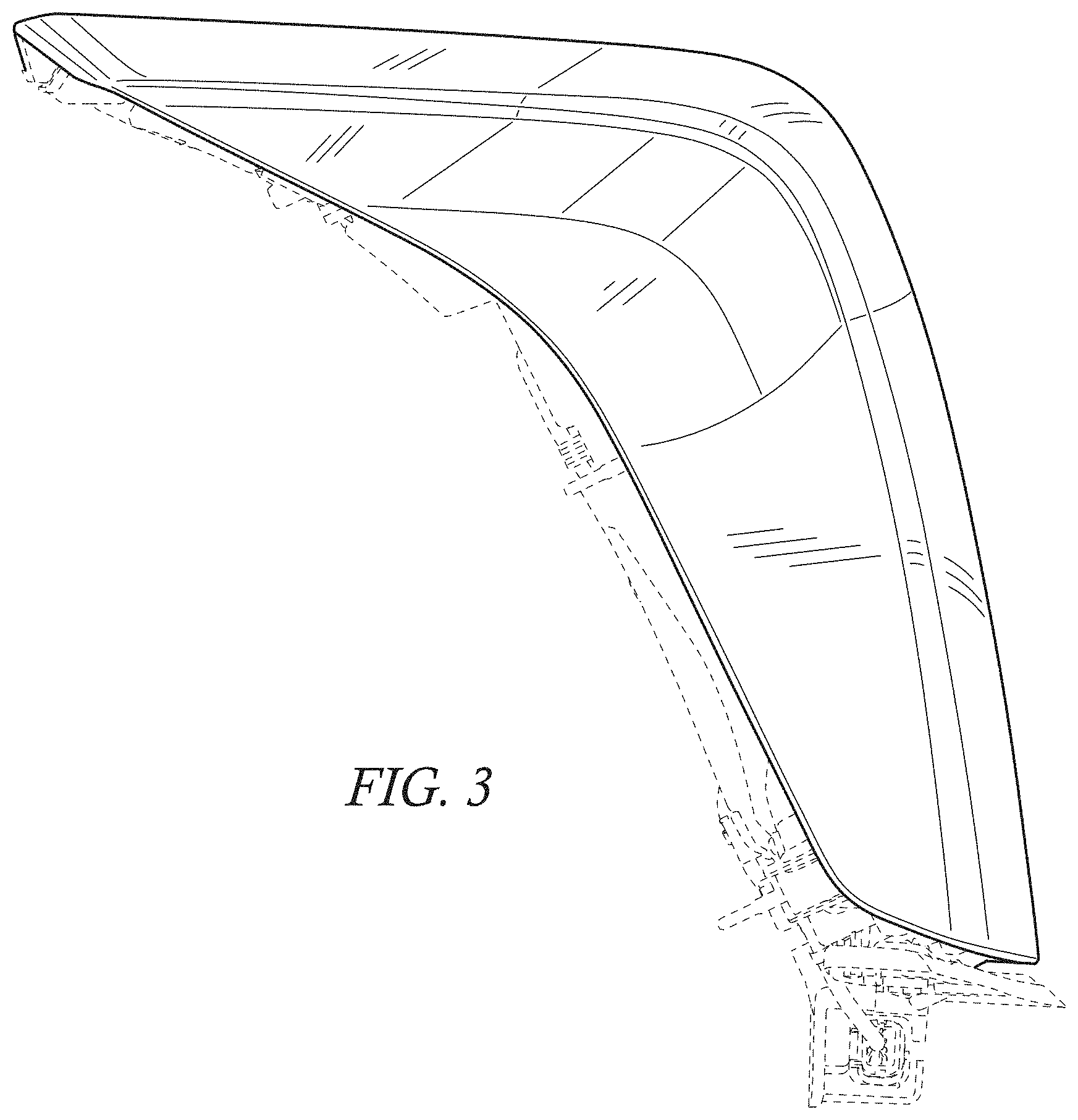 Patent USD1000658 Figure 3 – Vehicle taillamp